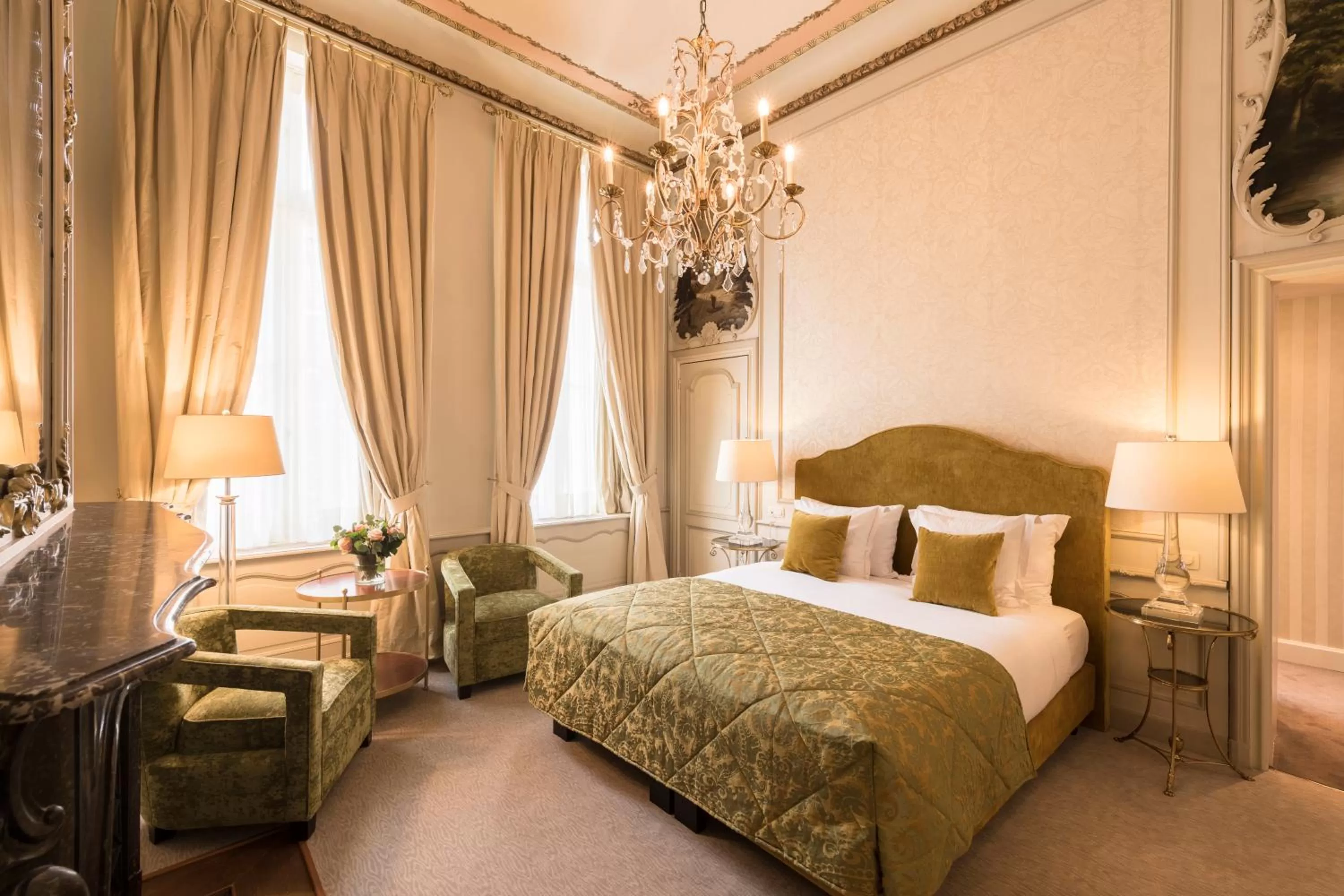 Bedroom, Bed in Dukes' Palace Brugge - by Dukes' Hotel Collection