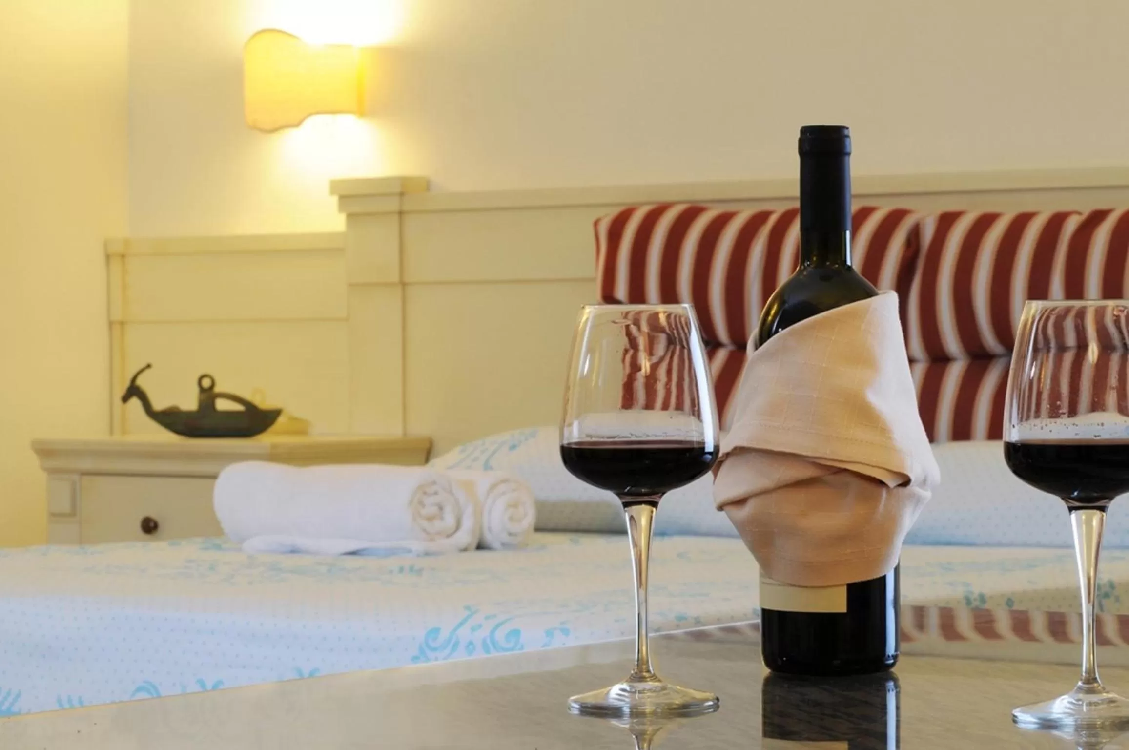 Bed in Hotel Baja Romantica