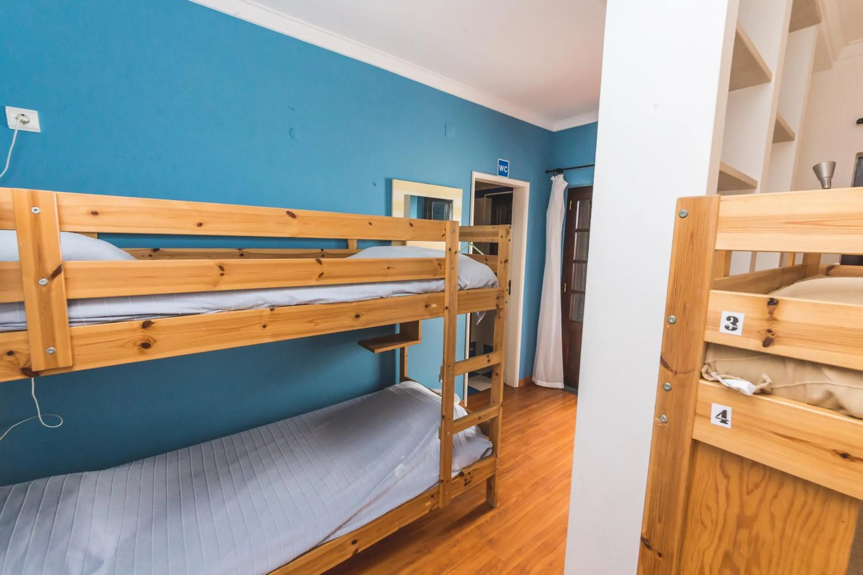 bunk bed, Bed in Ericeira Chill Hill Hostel & Private Rooms - Peach Garden