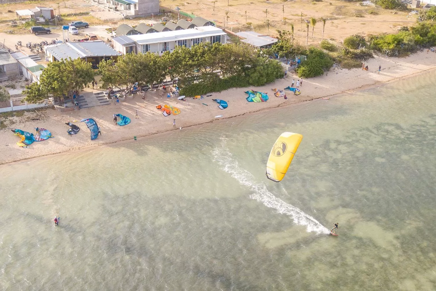 Beach, Bird's-eye View in Phi Kite School