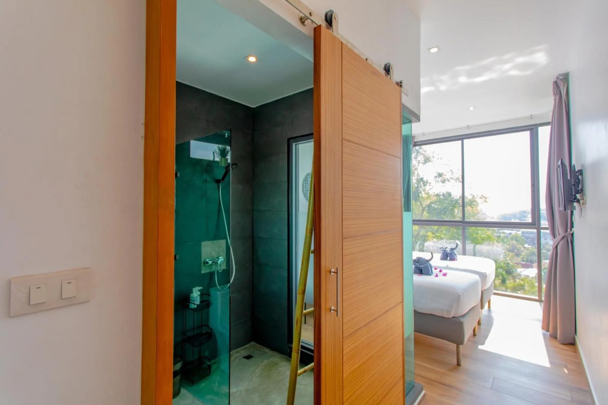 Bedroom in Baan Saint-Tropez Seaview Villas Kata Beach