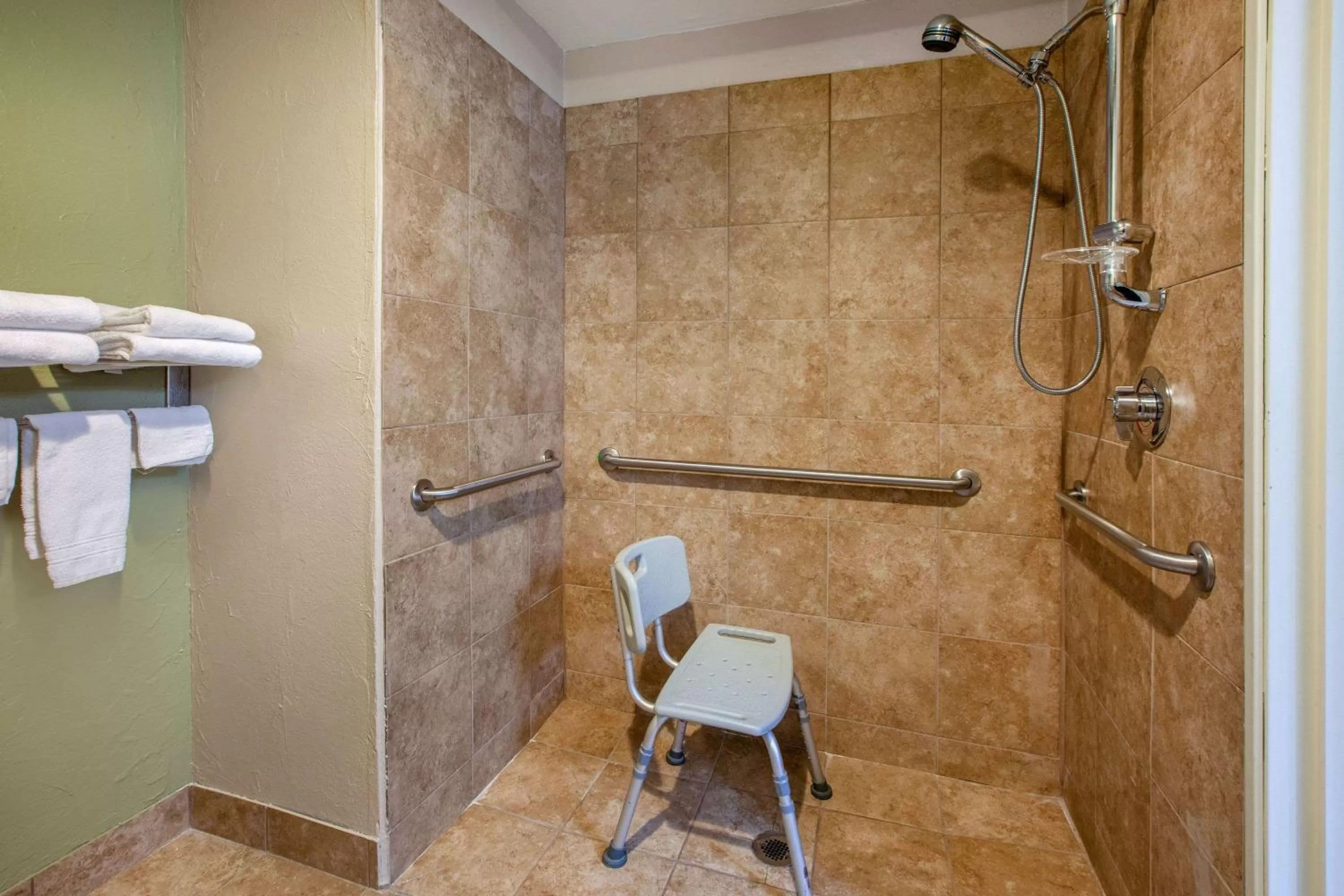 Shower in Baymont by Wyndham Grand Rapids Airport