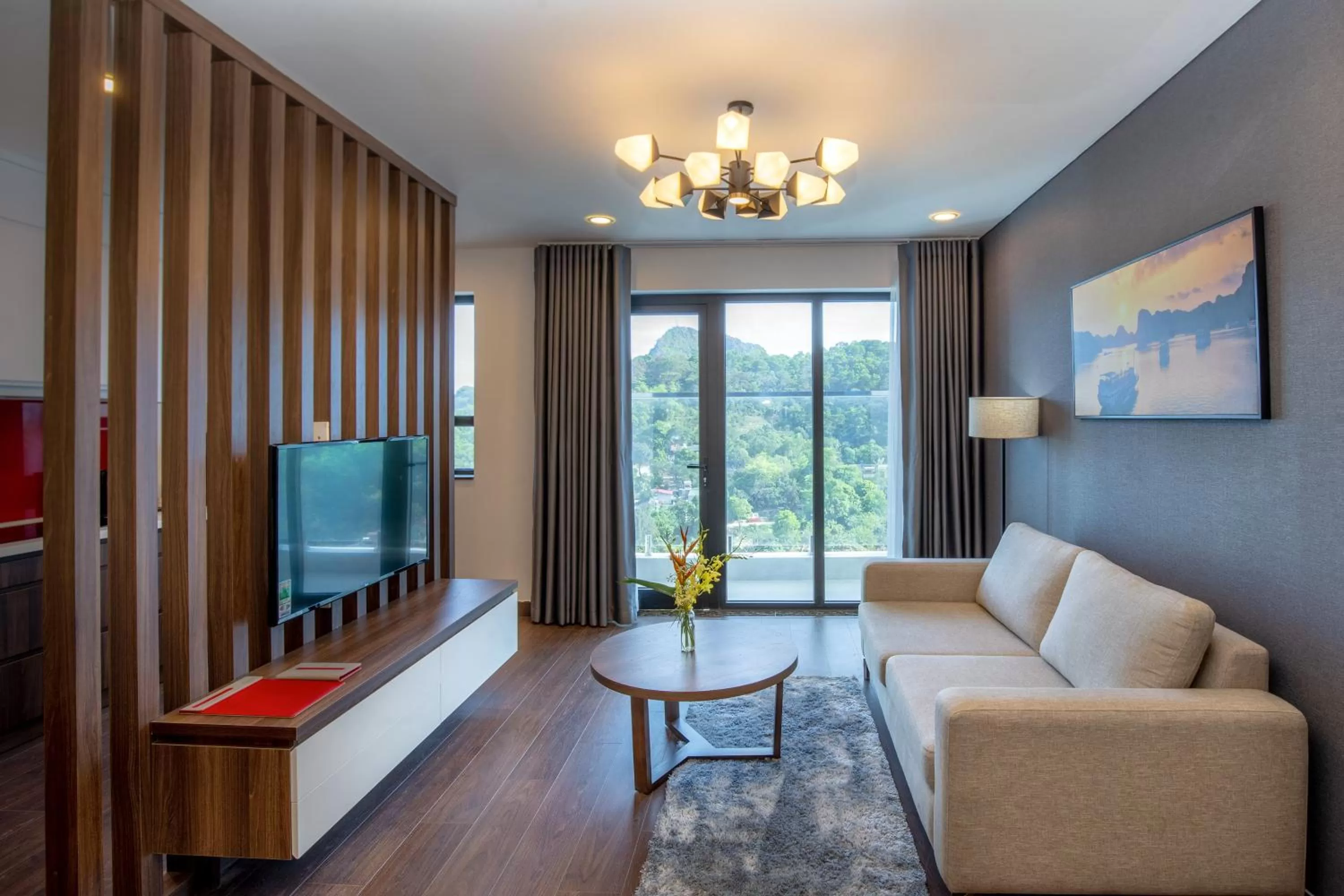 Living room in Ramada Hotel & Suites by Wyndham Halong Bay View