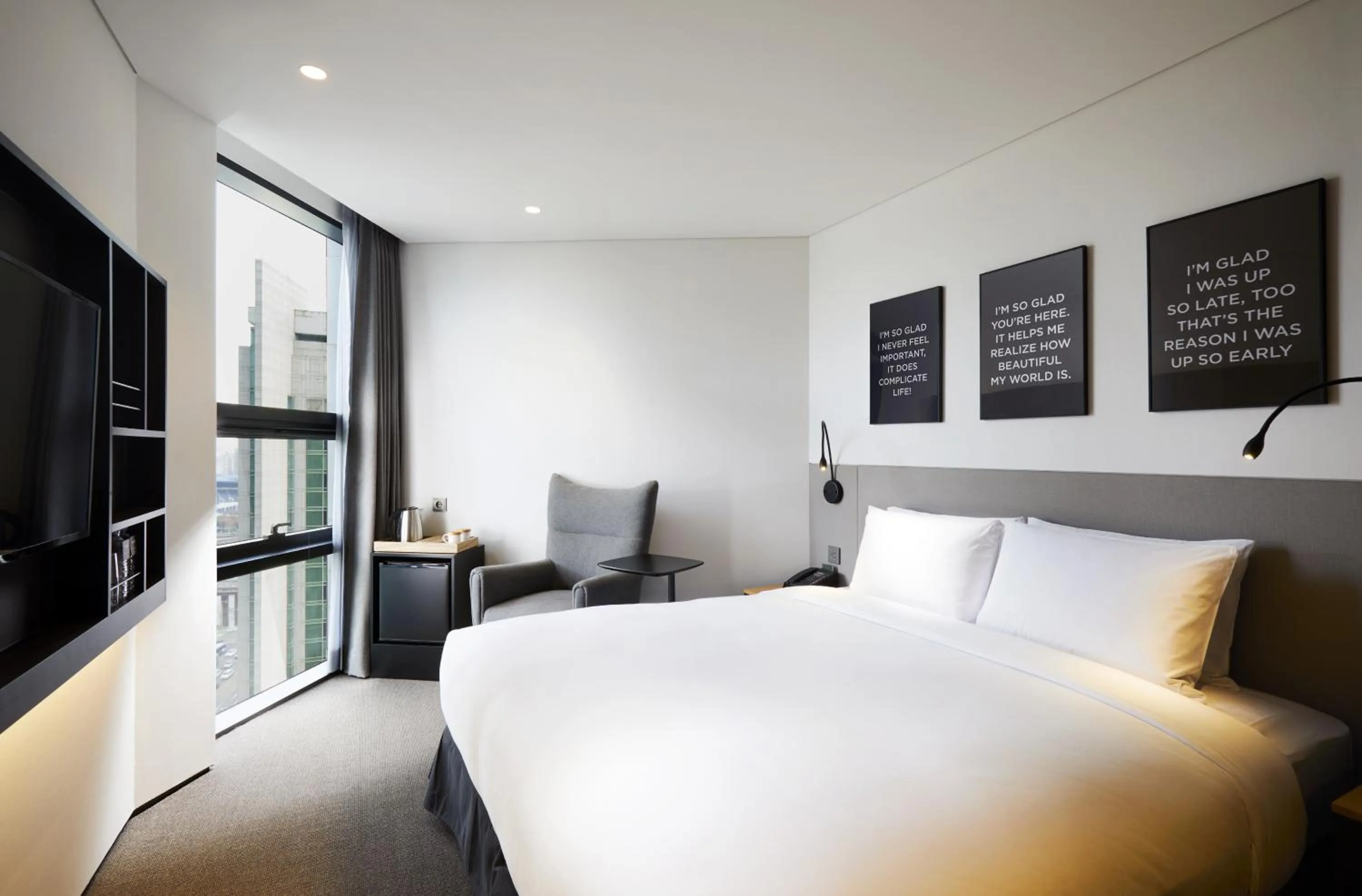 Bedroom, Bed in GLAD Gangnam COEX Center