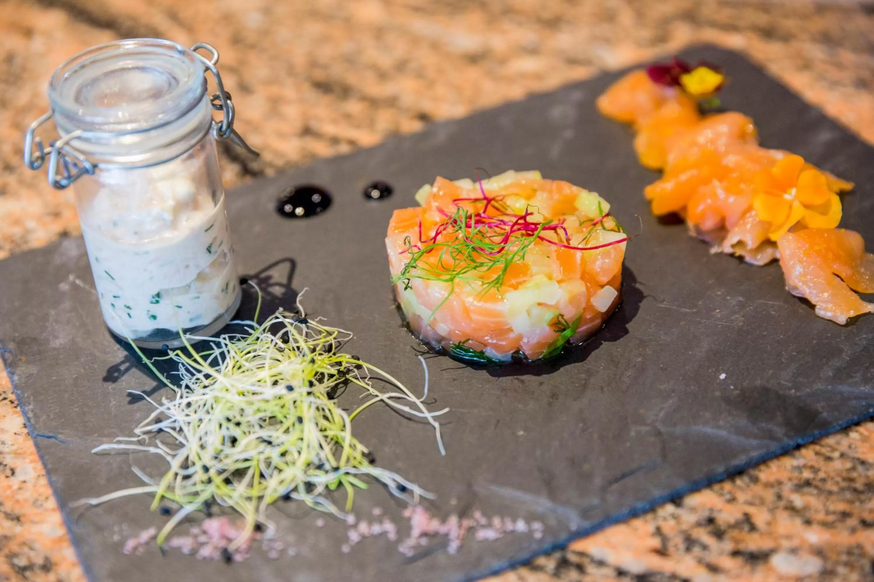Food close-up in Hostellerie de Genève