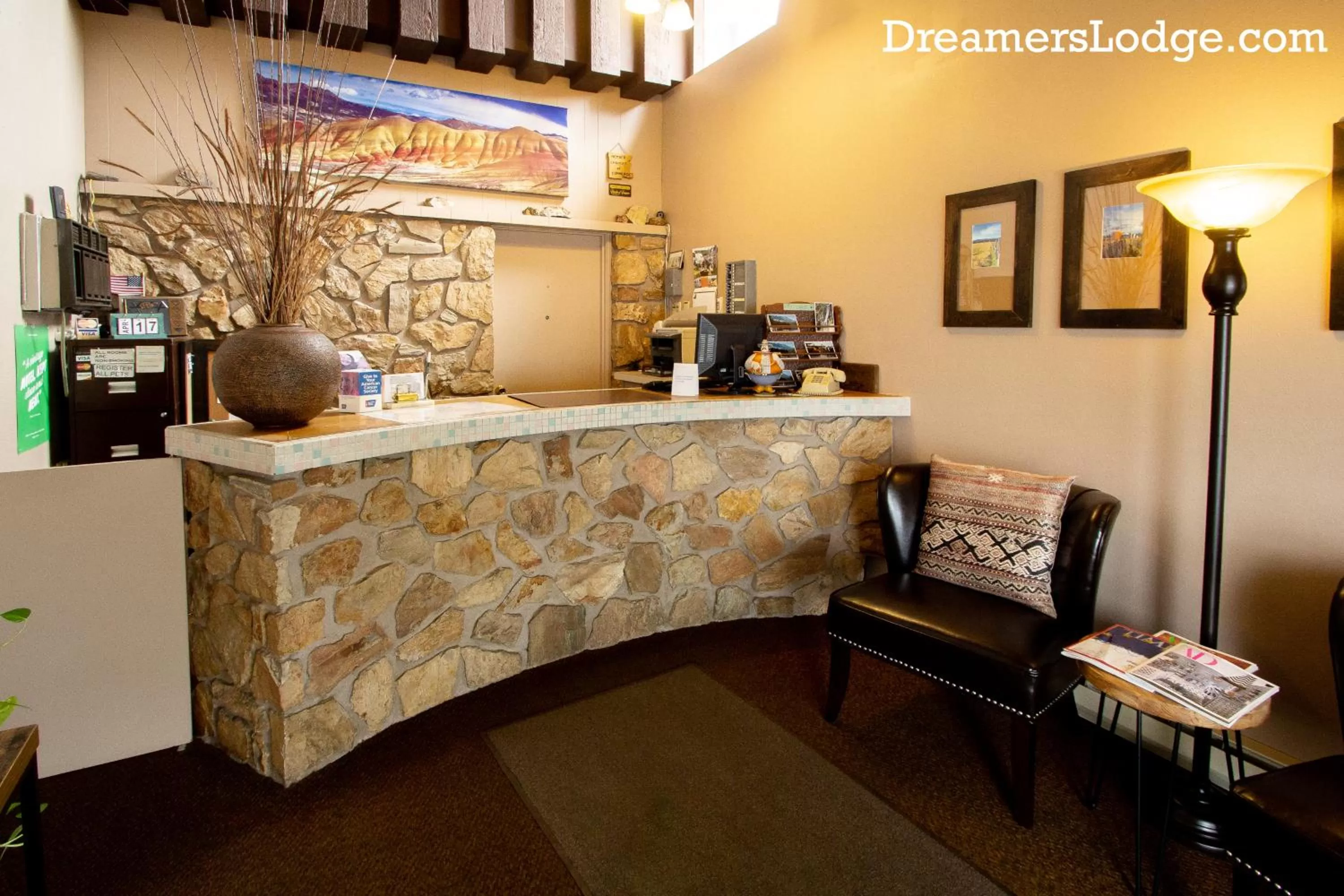 Text overlay in Dreamers Lodge