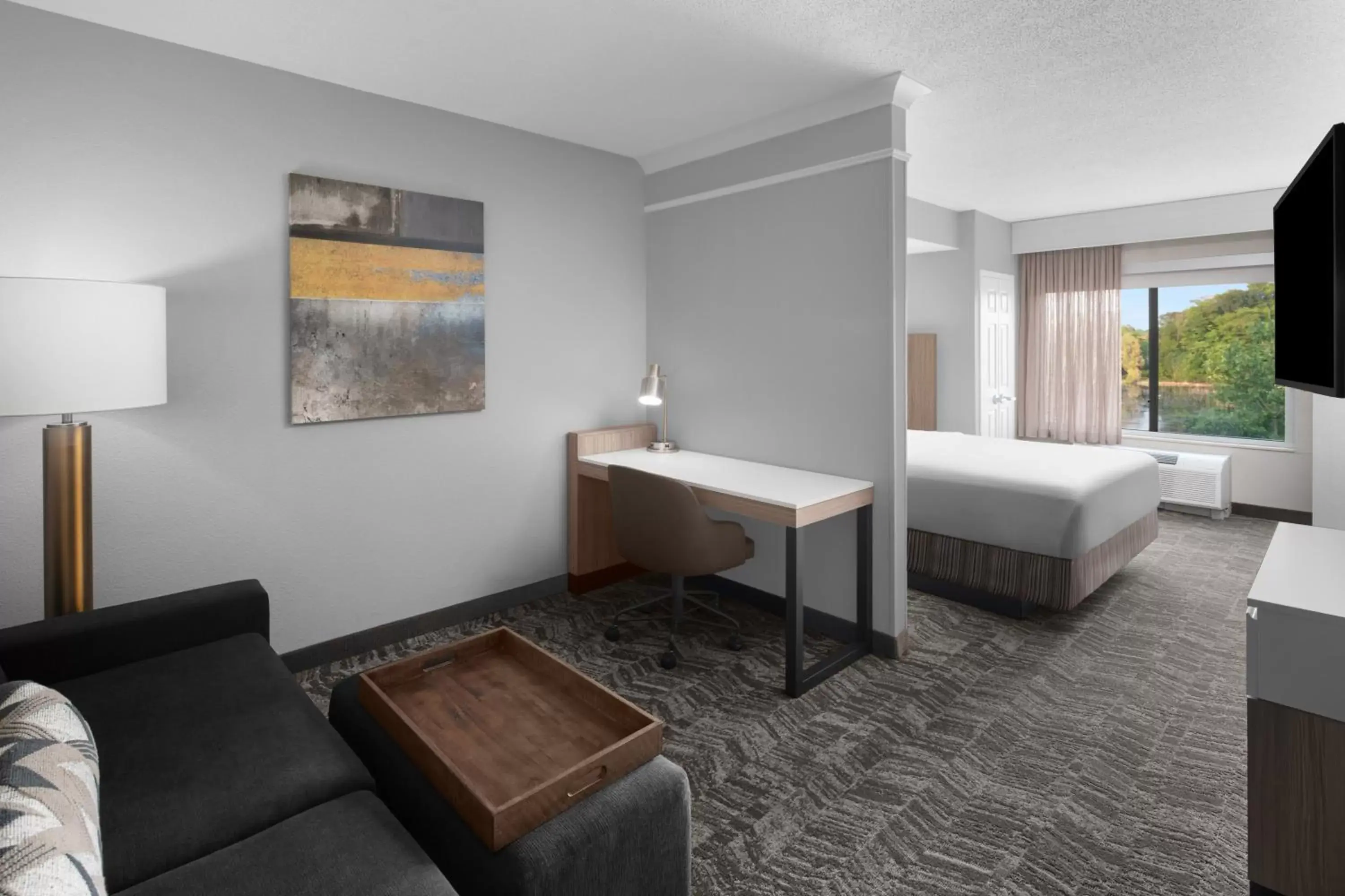 Bed in SpringHill Suites by Marriott Grand Rapids Airport Southeast Bed in SpringHill Suites by Marriott Grand Rapids Airport Southeast