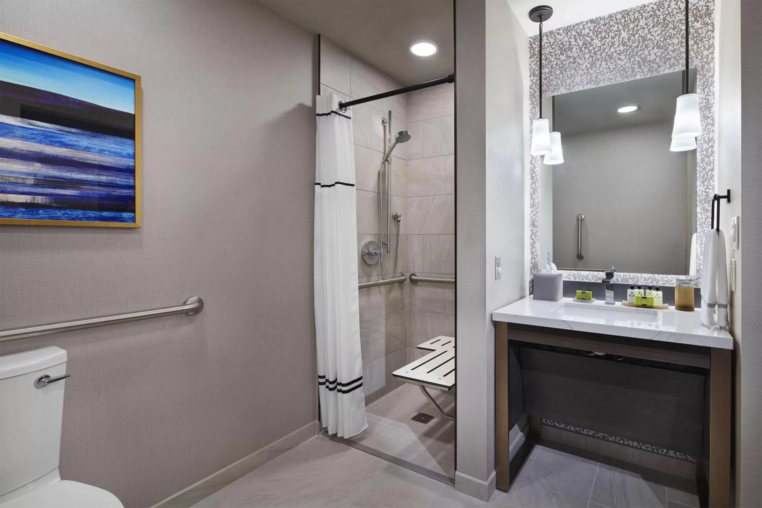 Bathroom in InterContinental Minneapolis - St. Paul Airport by IHG
