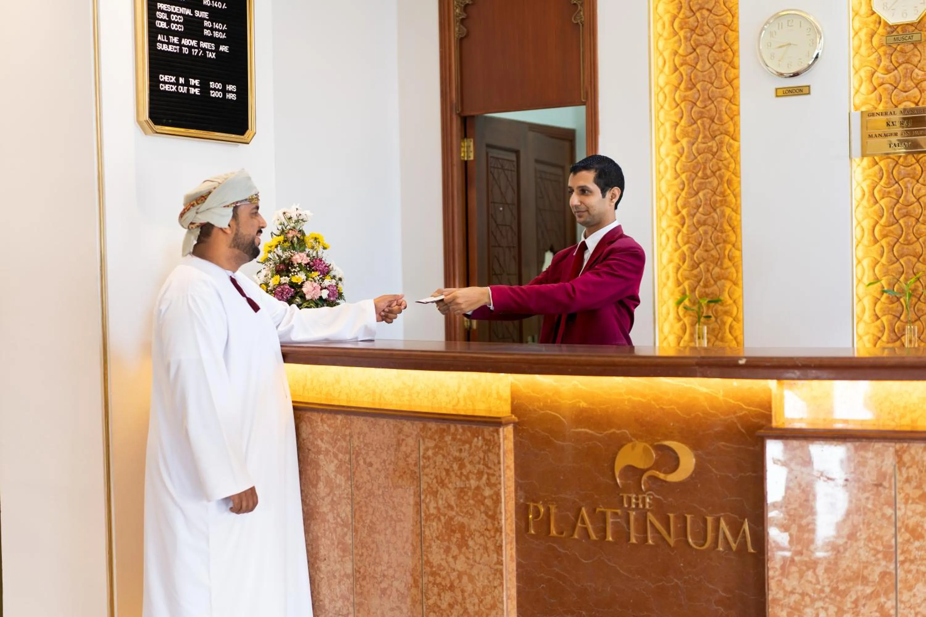 Staff, Lobby/Reception in The Platinum Hotel