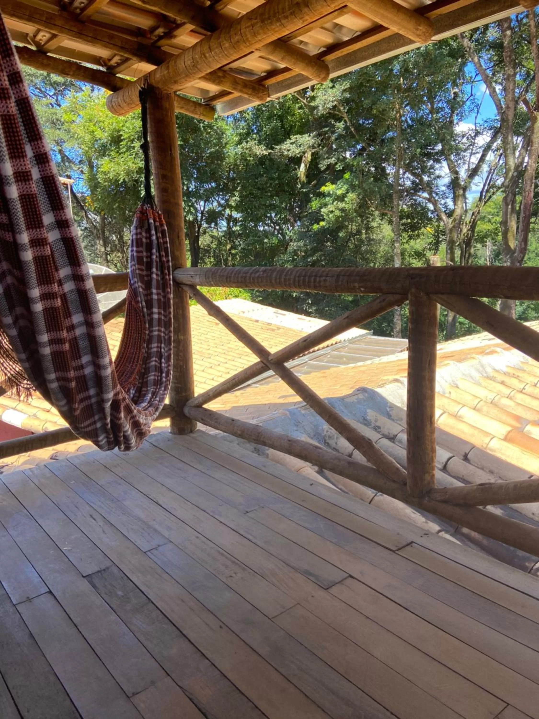 Balcony/Terrace in A Mi Manera Bistro, Pousada e Cervejaria Artesanal!