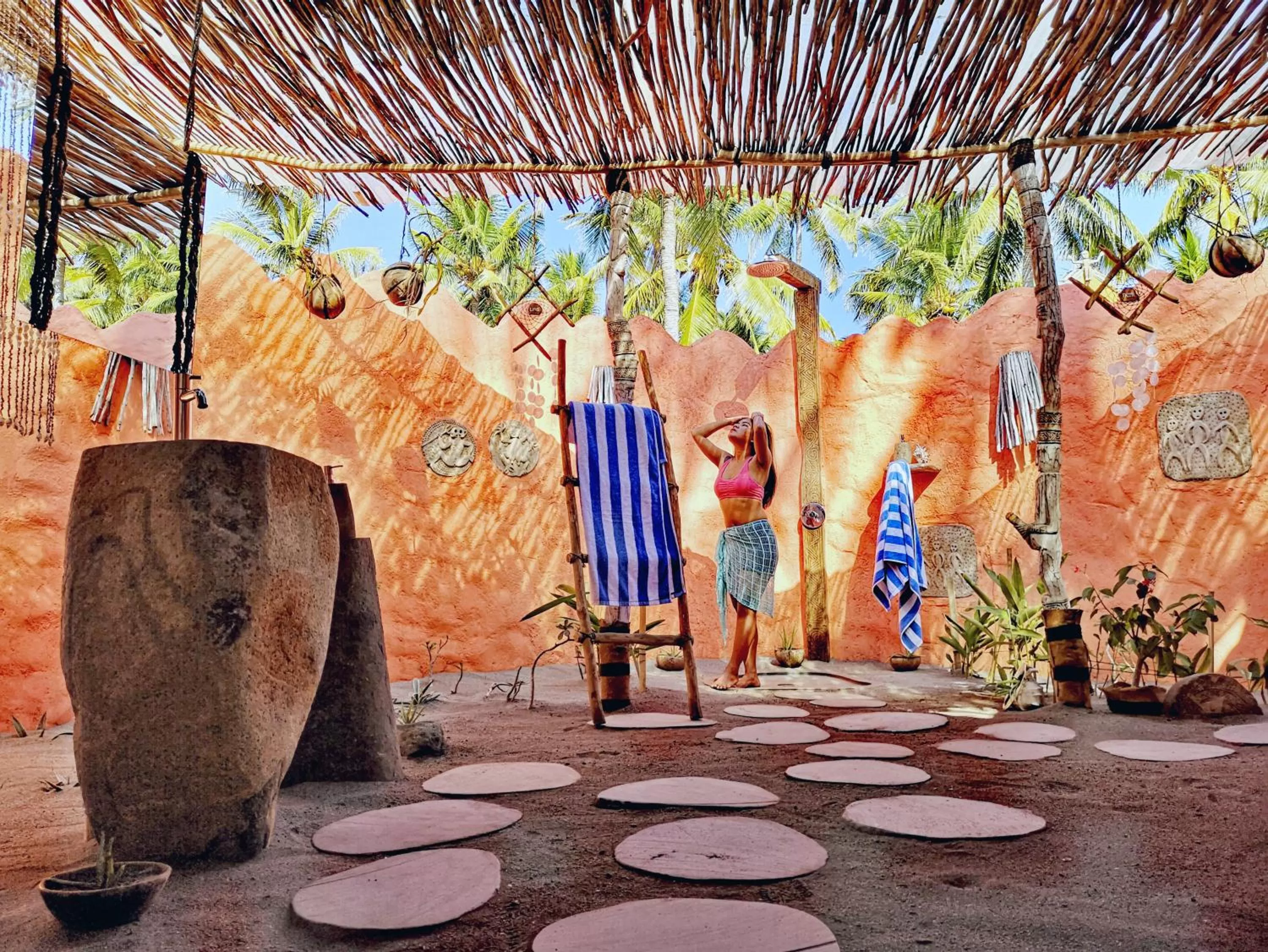 Shower in Coconut Garden Beach Resort