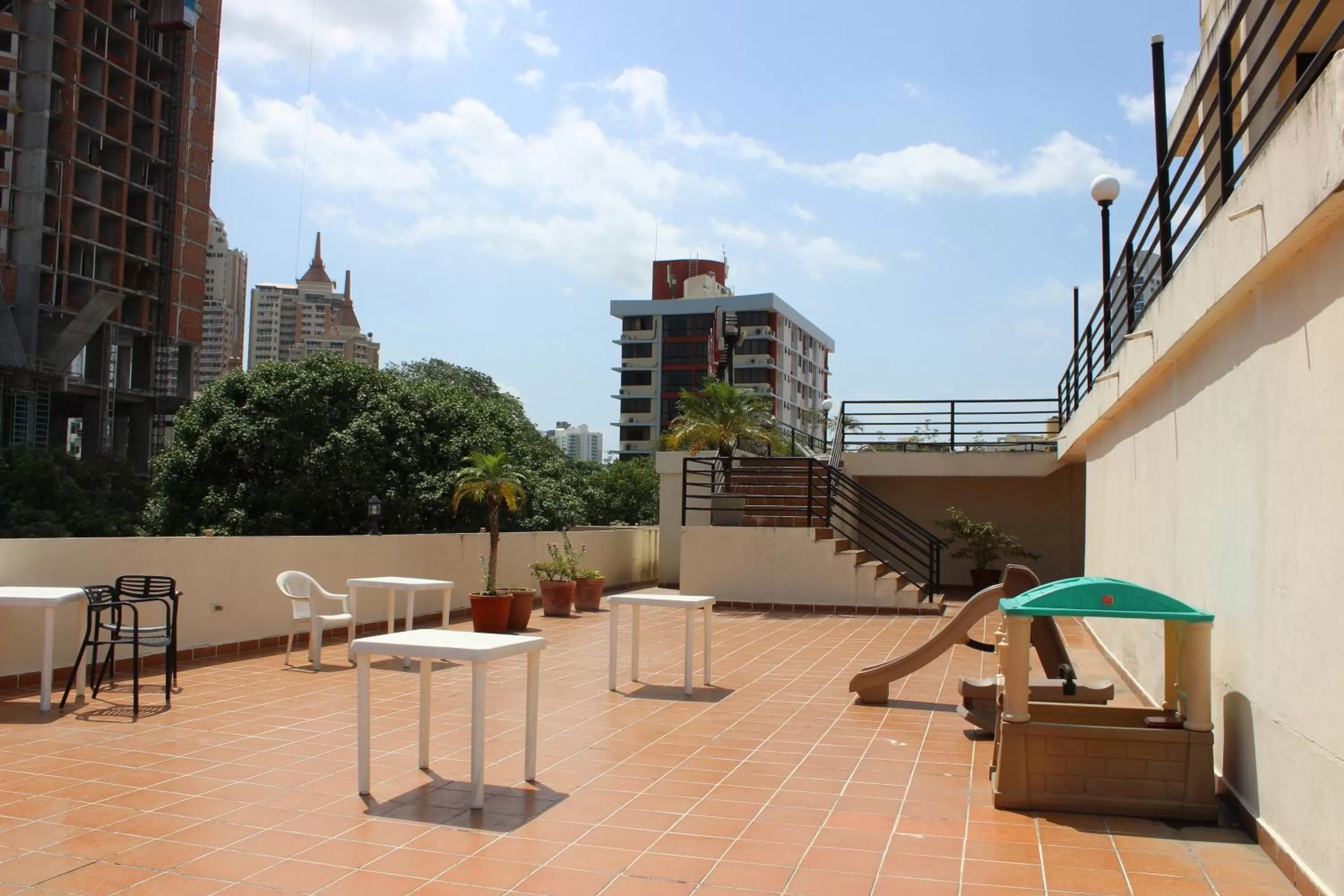 Patio in Hotel Parador