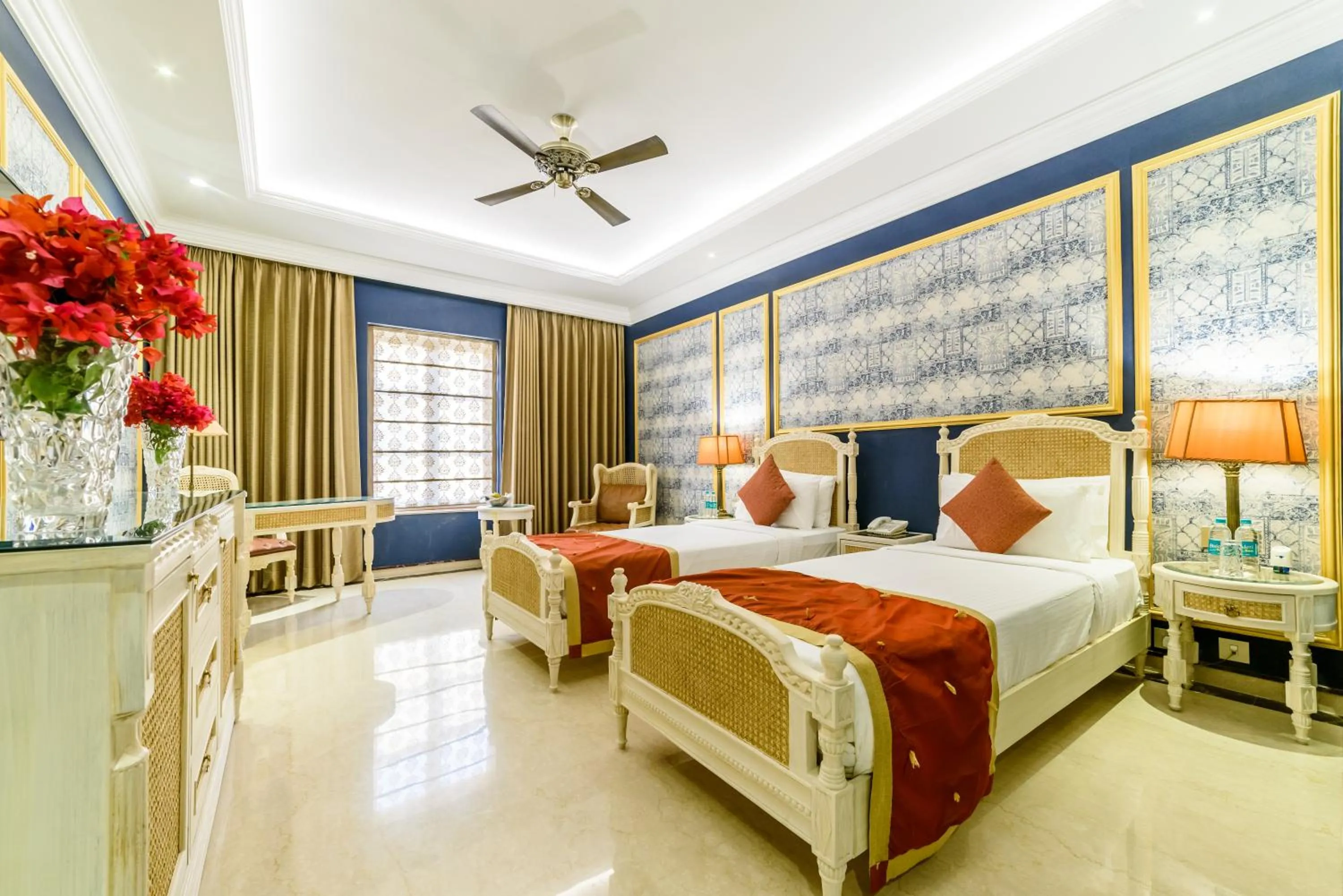 Bed in Fort Rajwada,Jaisalmer