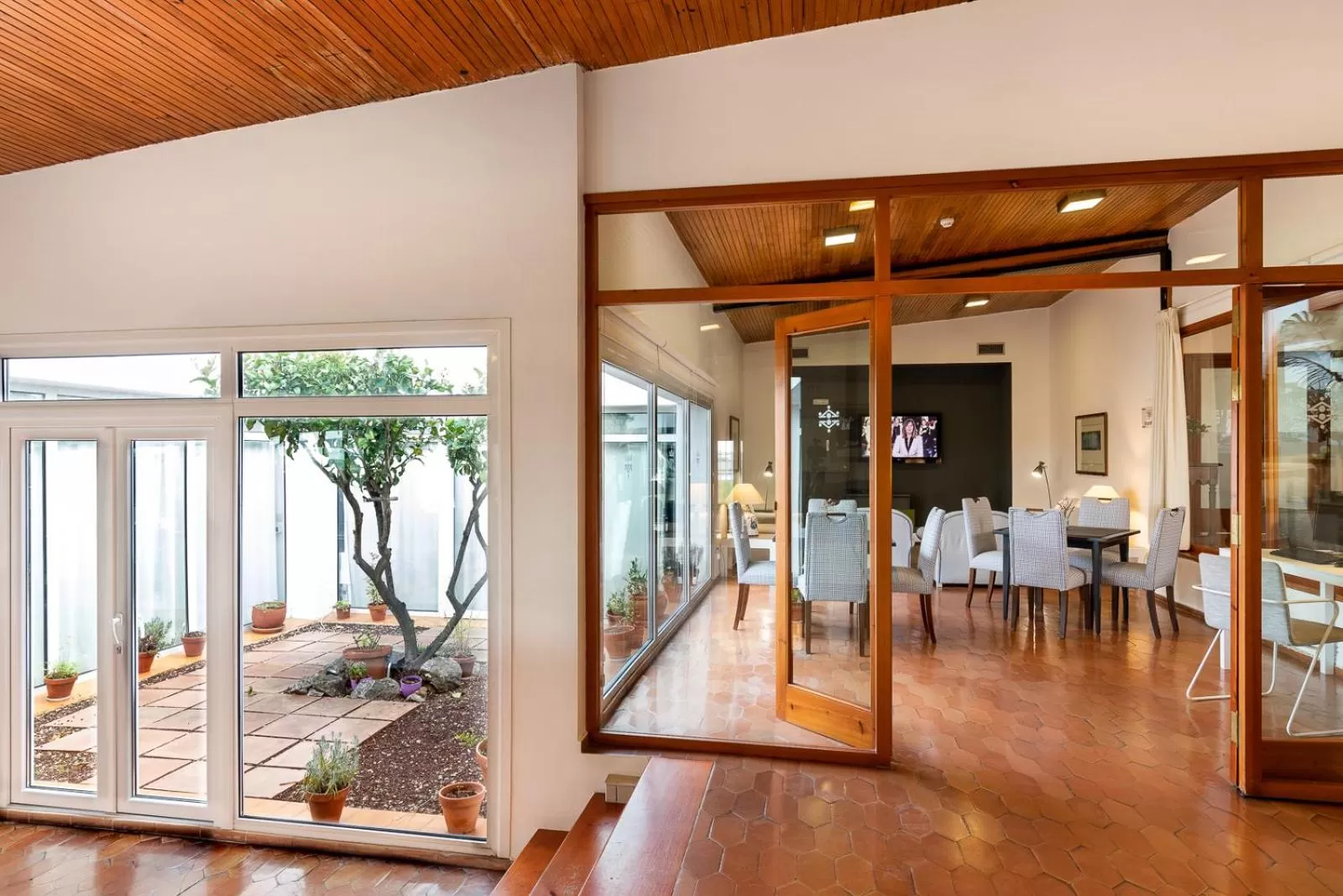 Seating area in Parador de Ayamonte