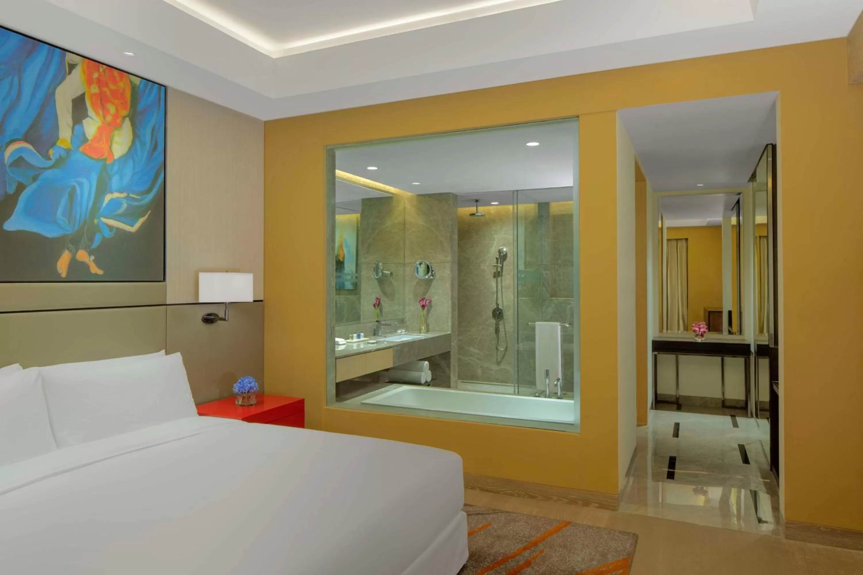 Bedroom, Bed in Radisson Blu Faridabad