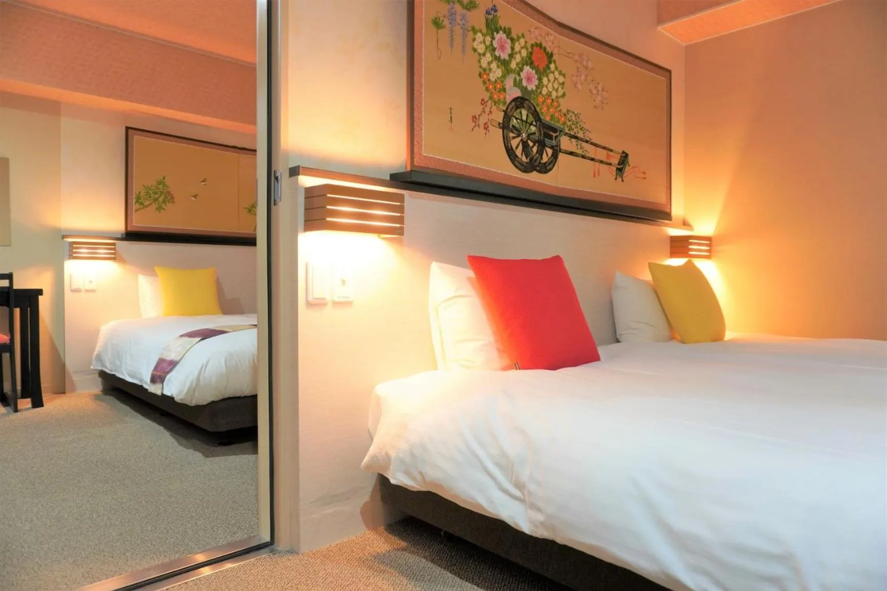 Bed in Kyoto Inn Gion