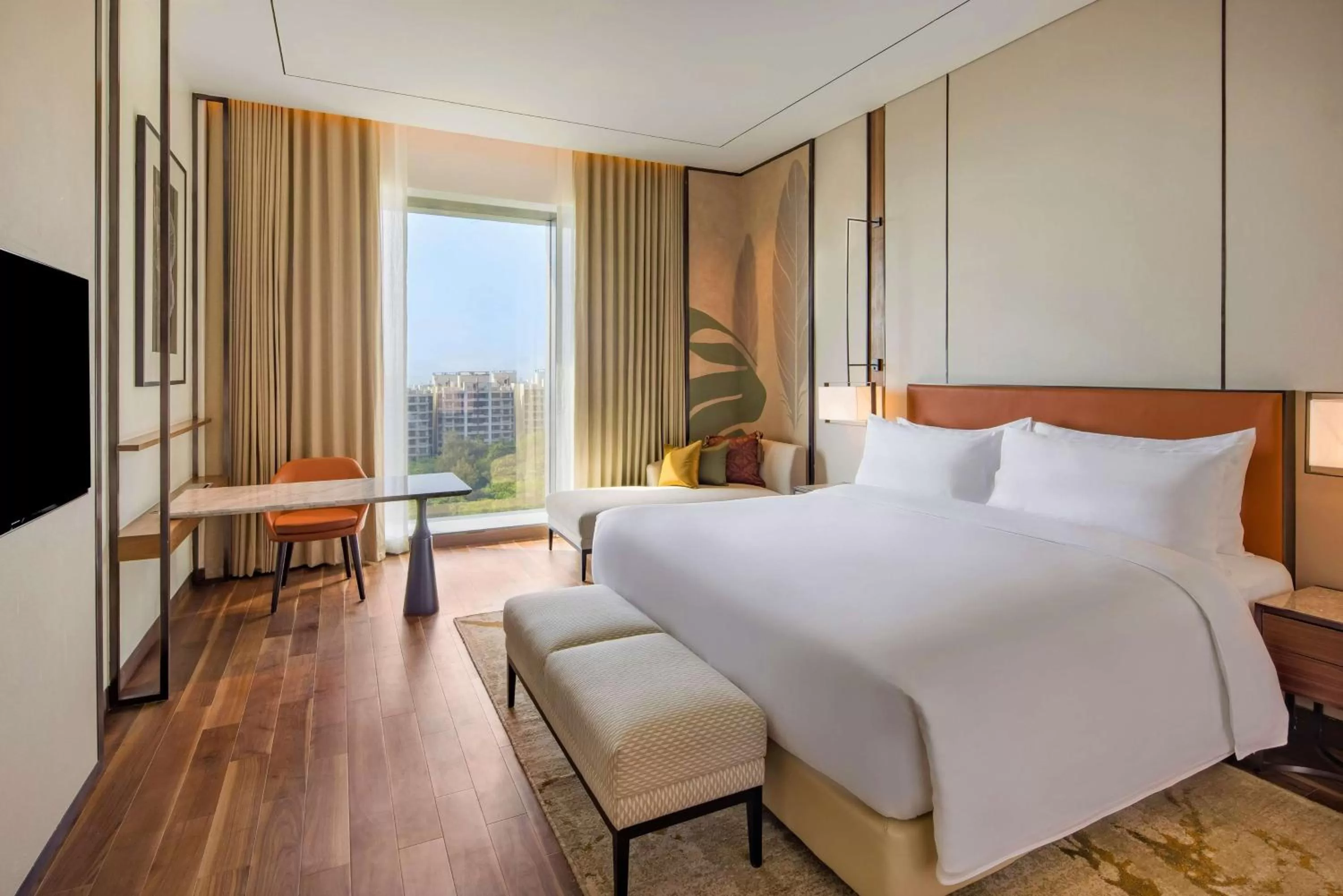 Bed in Radisson Blu Hotel & Spa, Nashik