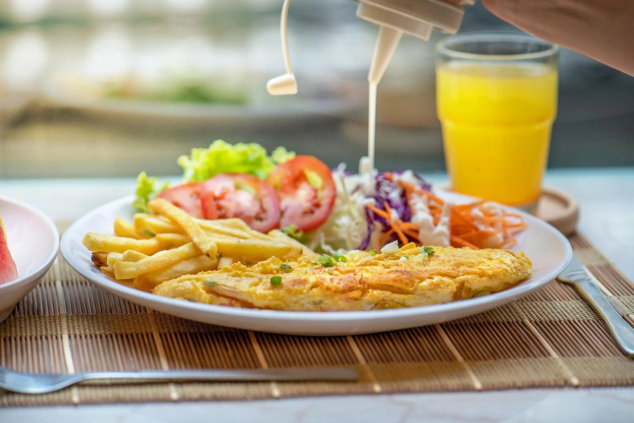 Food in De Lavender Bangkok Hotel