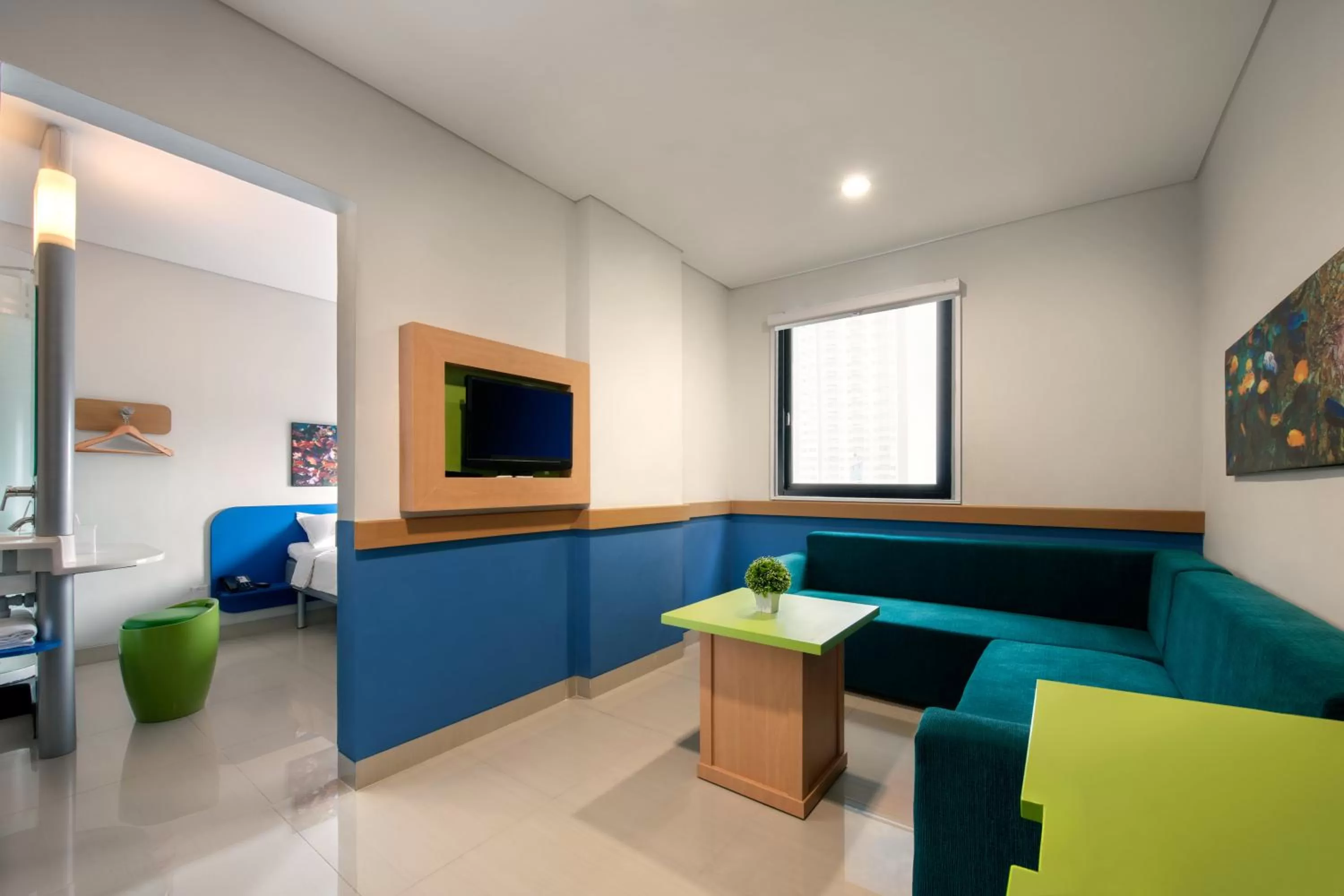 Living room in Ibis Budget Jakarta Daan Mogot