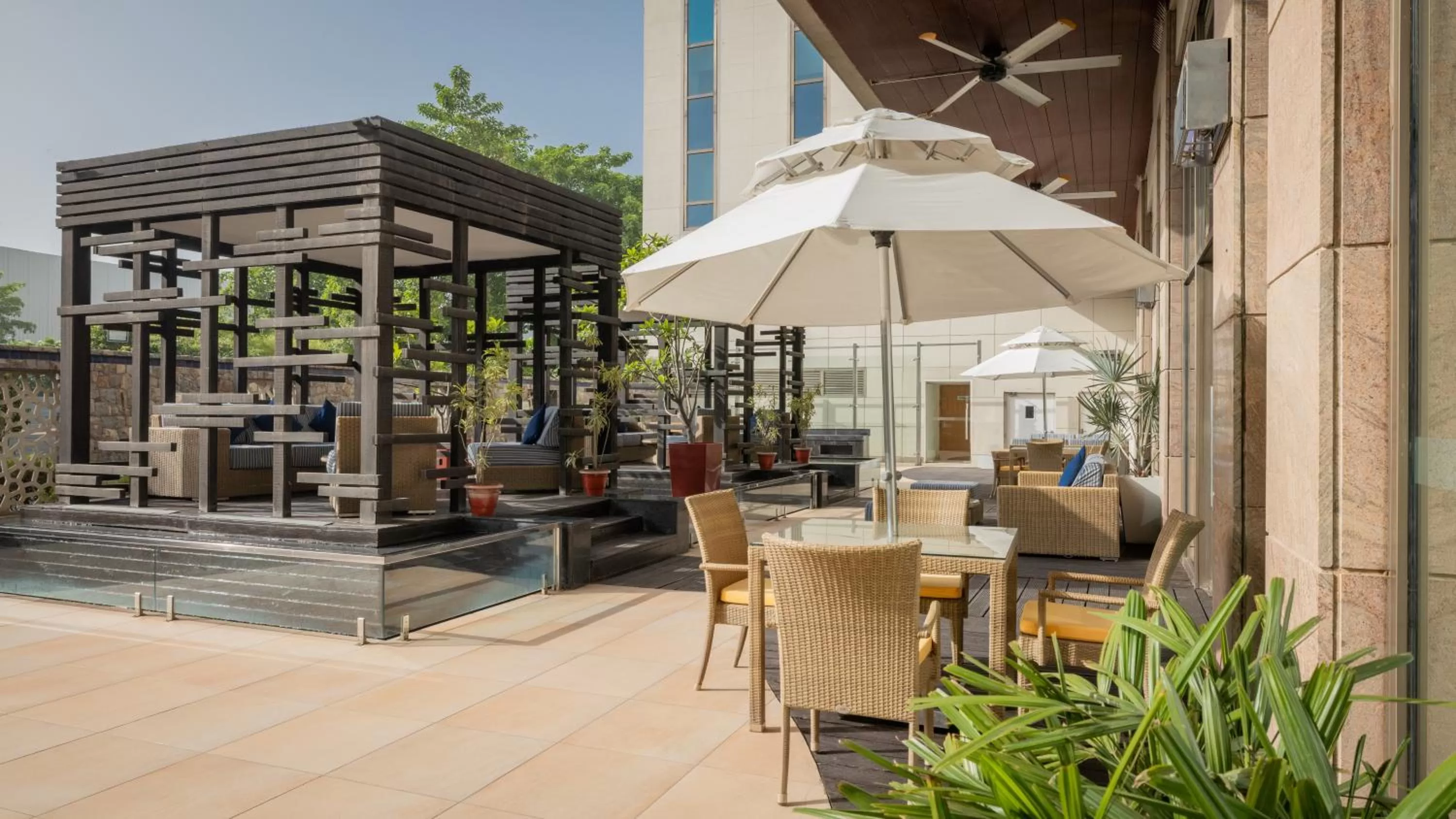 Patio in ibis New Delhi Aerocity - An Accor Brand
