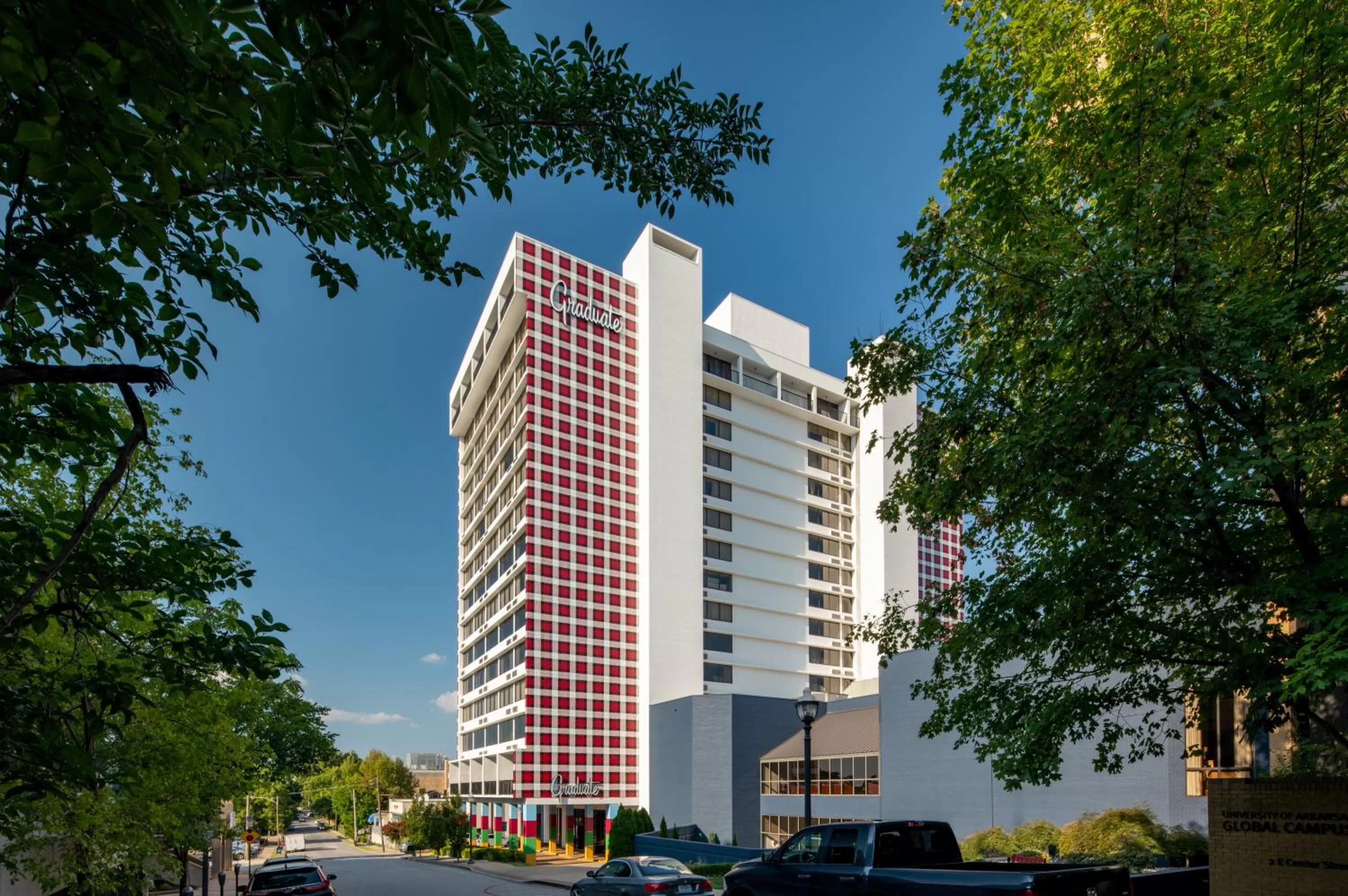 Facade/entrance in Graduate by Hilton Fayetteville, AR