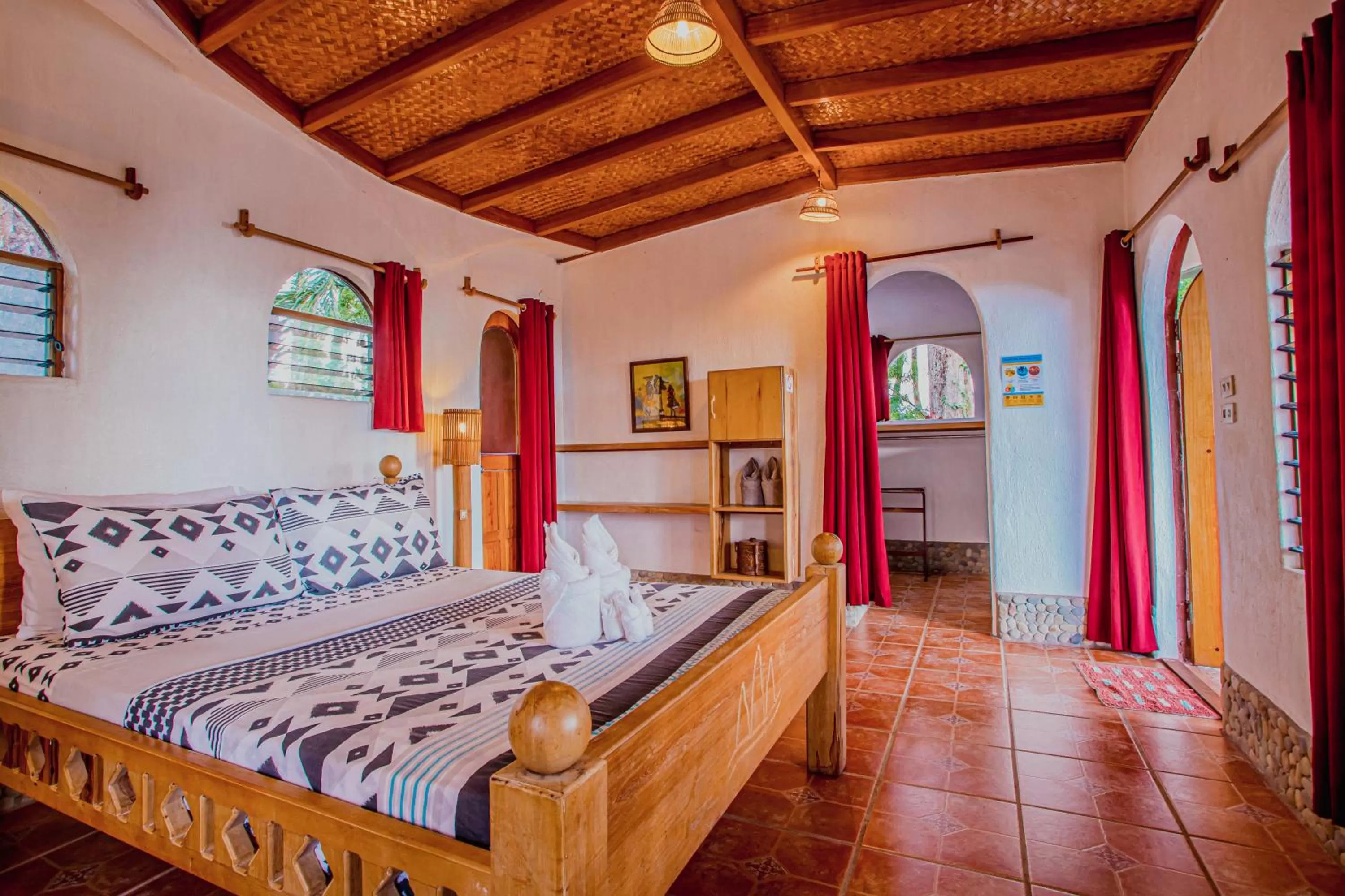Bathroom, Bed in Atremaru Jungle Retreat
