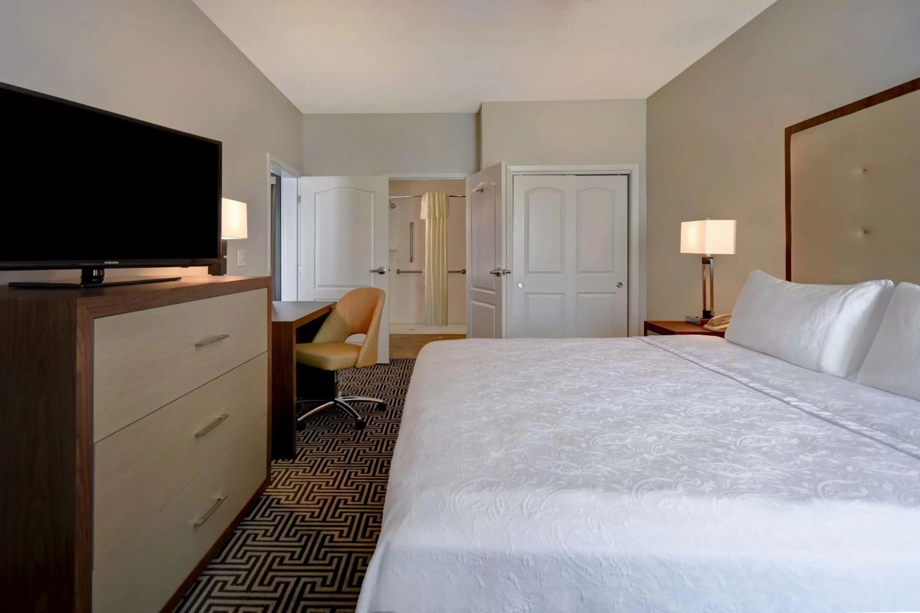 Bed in Homewood Suites By Hilton HOU Intercontinental Airport