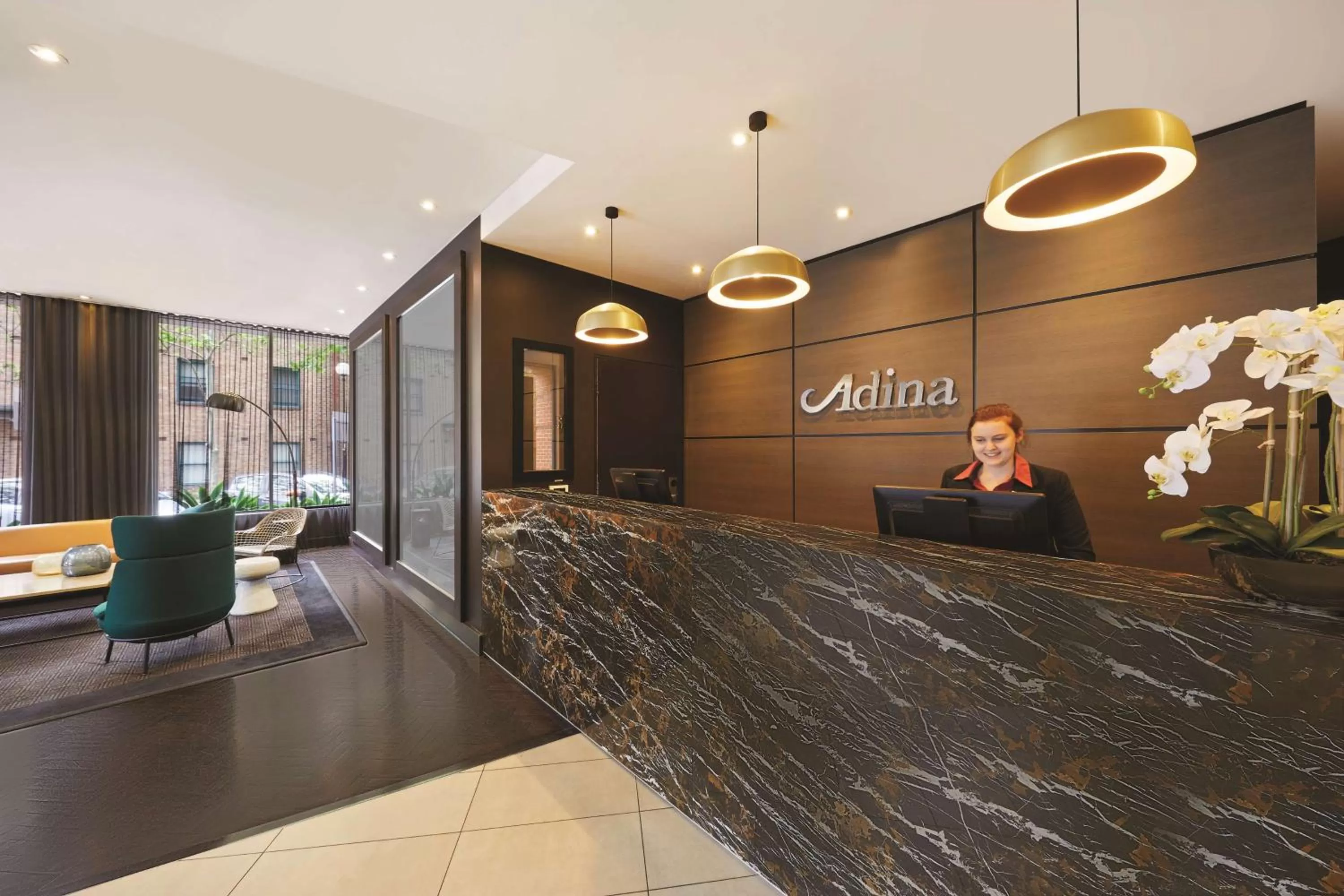 Lobby or reception in Adina Apartment Hotel Sydney Surry Hills