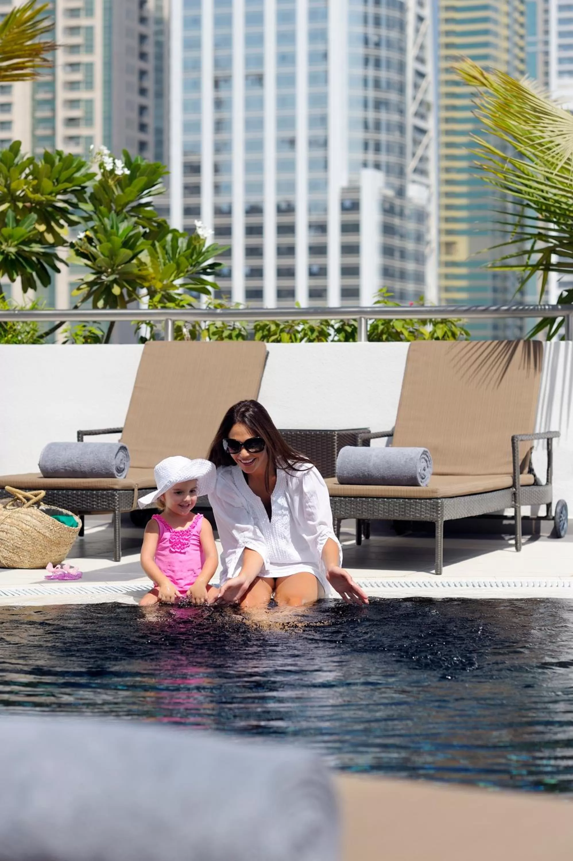 People in Mövenpick Hotel Jumeirah Lakes Towers Dubai