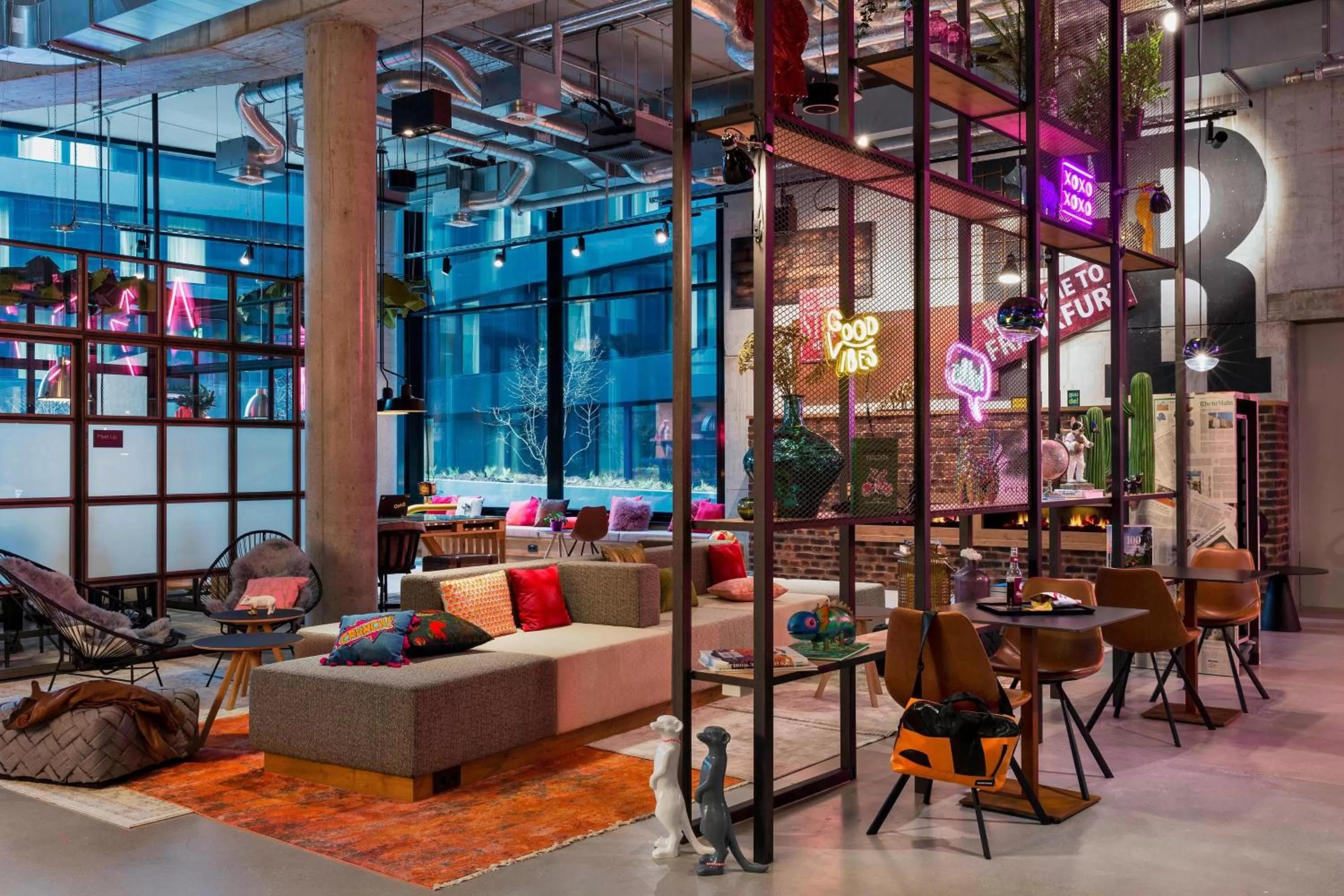 Lobby or reception in Moxy Frankfurt City Center
