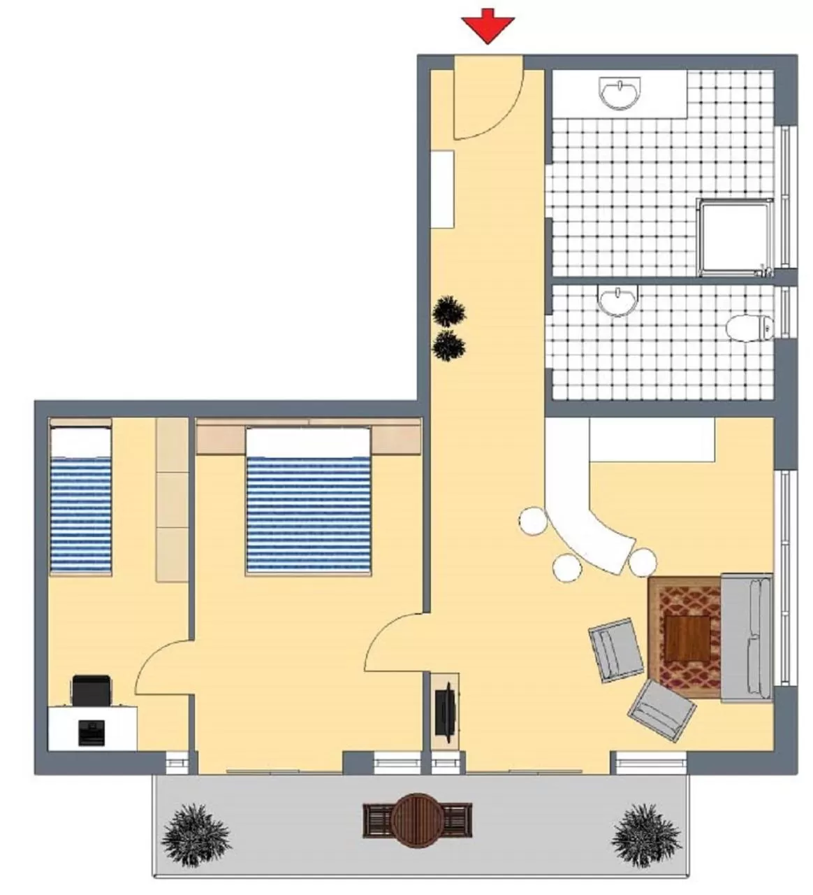 Floor Plan in Residenz Hopfensee