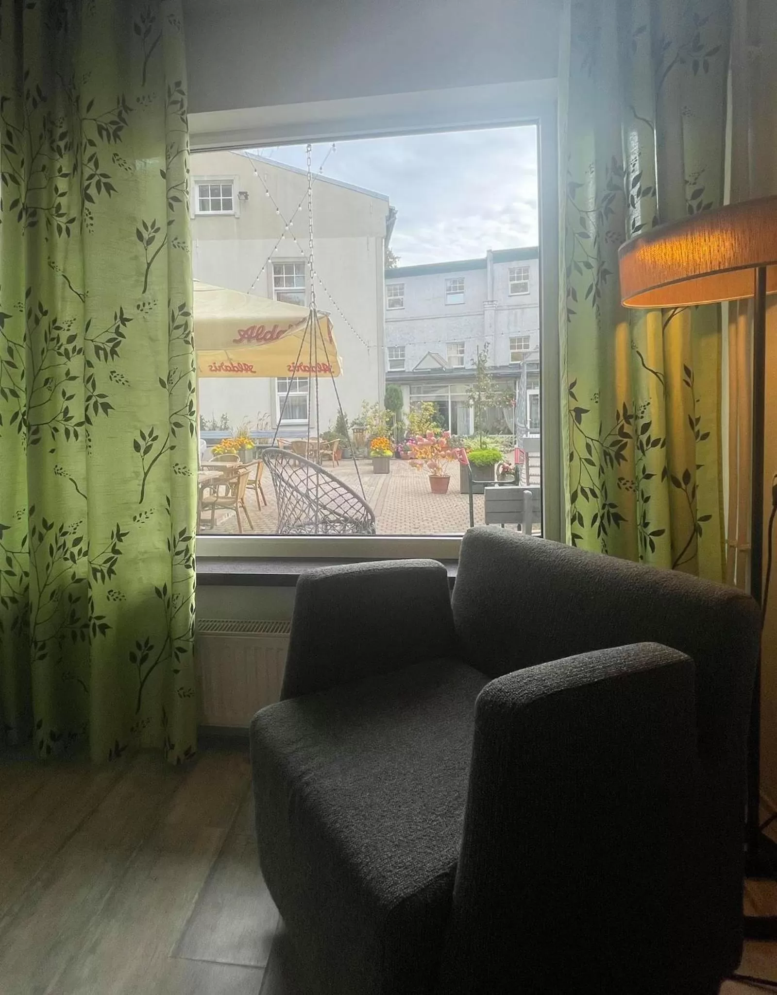 Seating area in NB Hotel with Free Parking