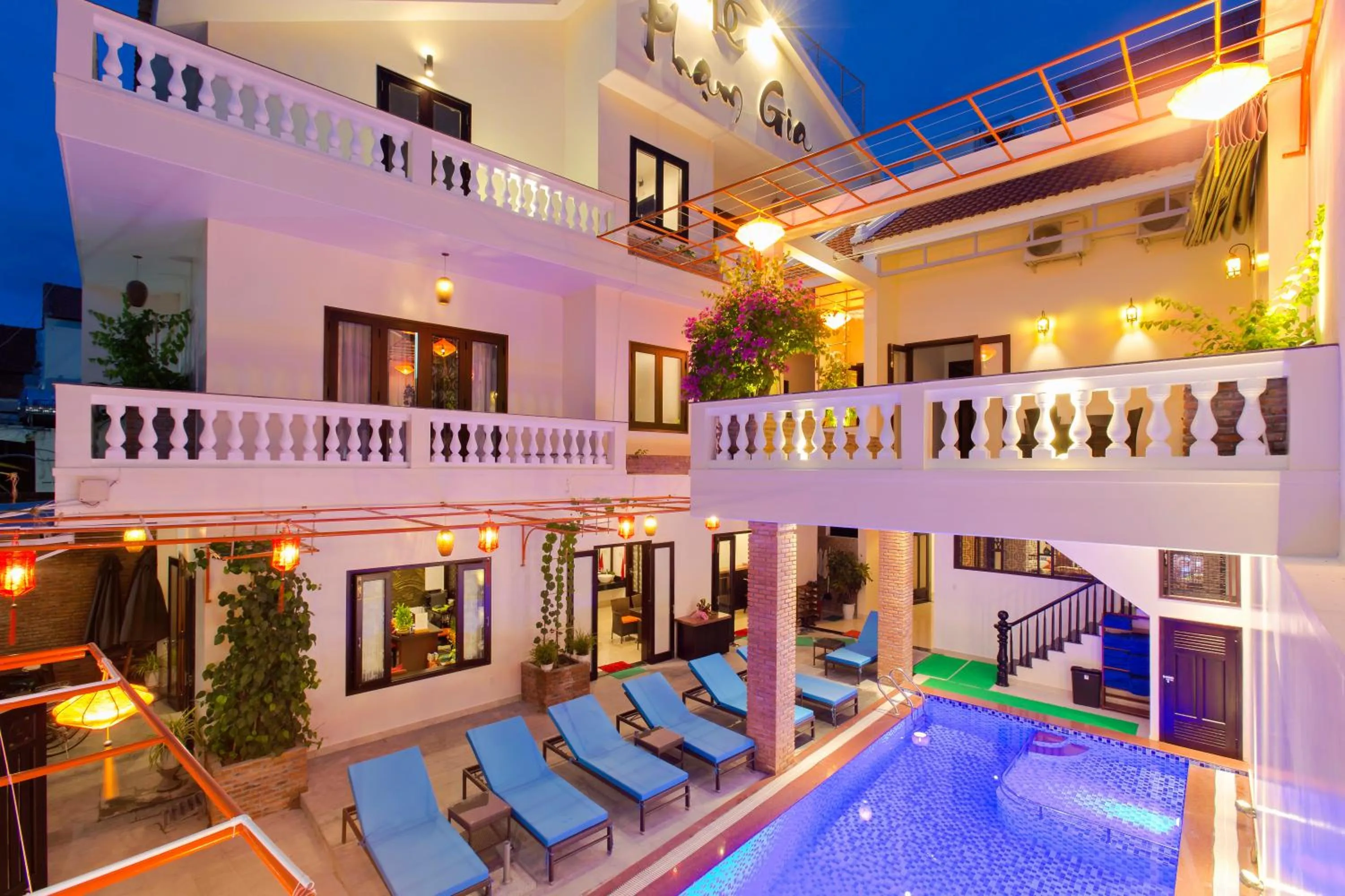 Pool view in Pham Gia Boutique Villa