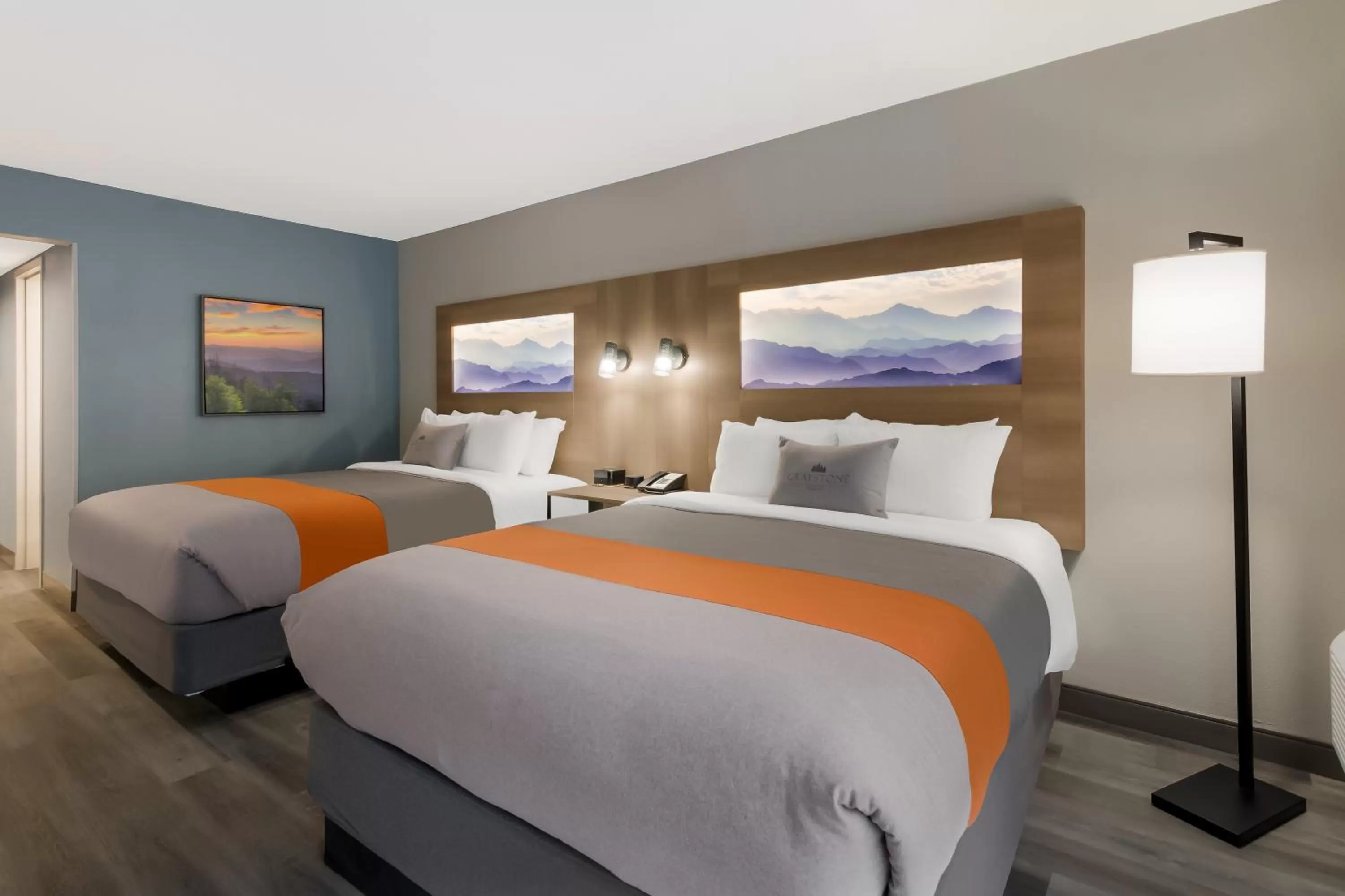 Bed in Graystone Lodge, an Ascend Collection Hotel
