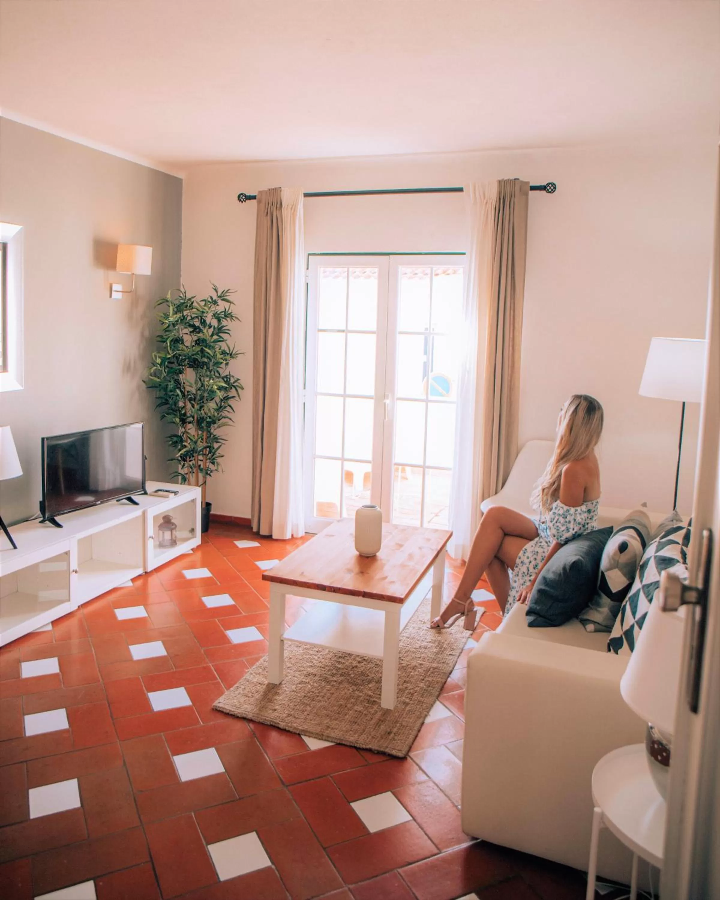 Living room in Baluarte da Vila Apartments