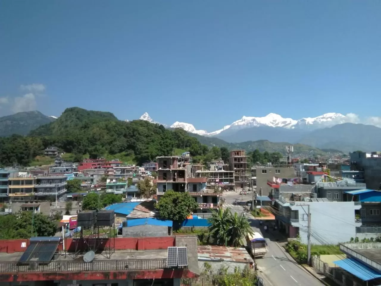 Mountain view in Hotel Nana Pokhara