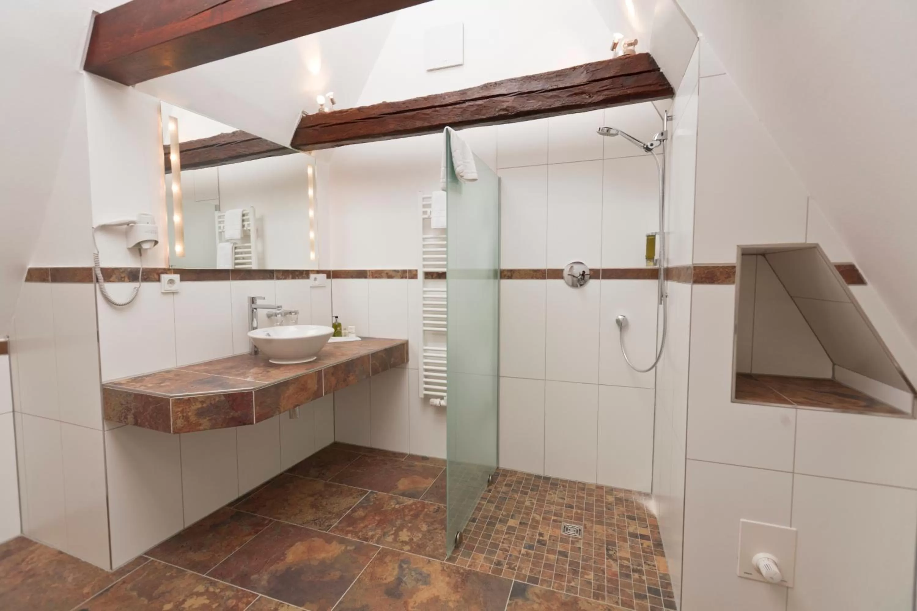 Bathroom in Romantik Hotel Scheelehof Stralsund