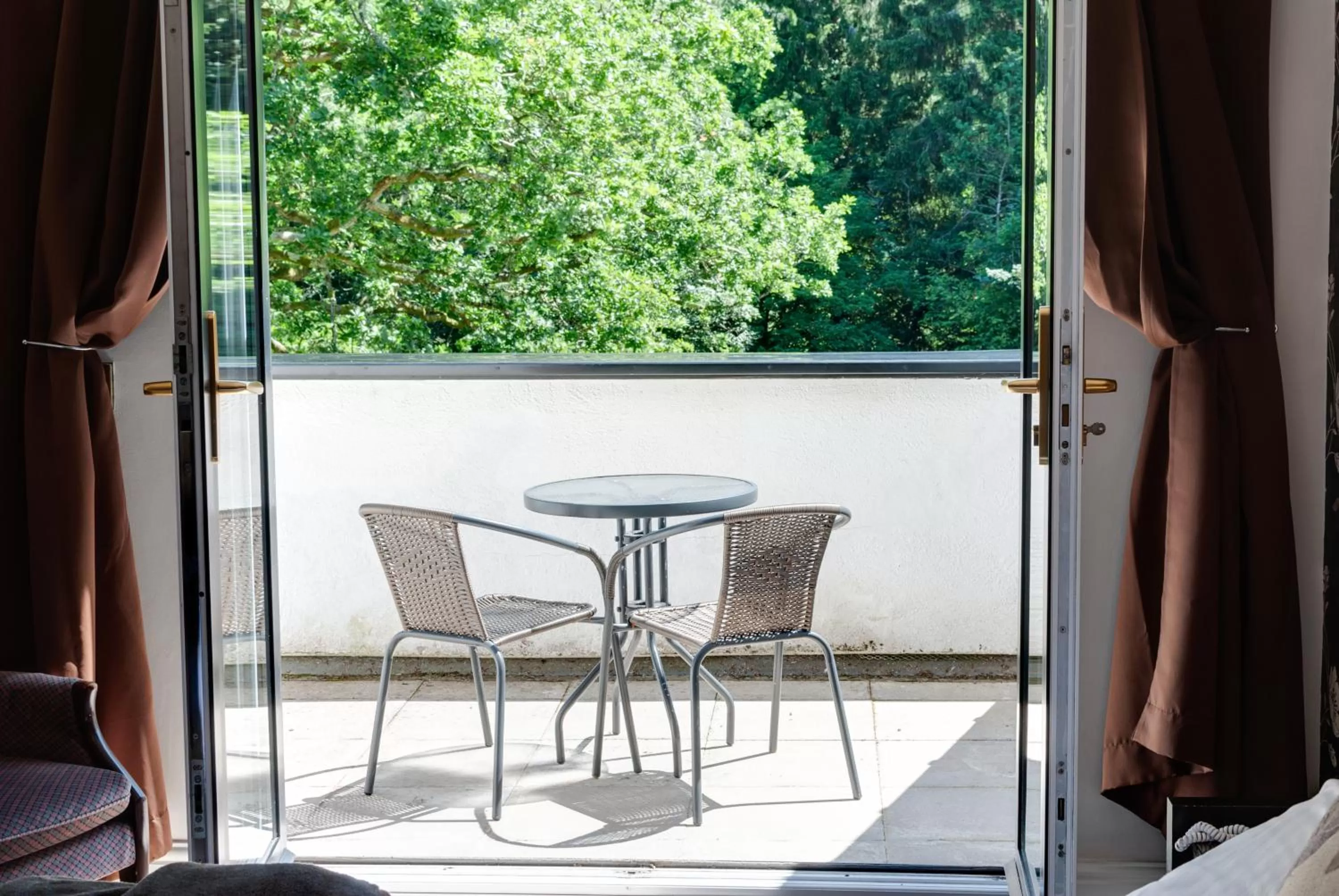 Balcony/Terrace in Craig-y-Dderwen Riverside Hotel