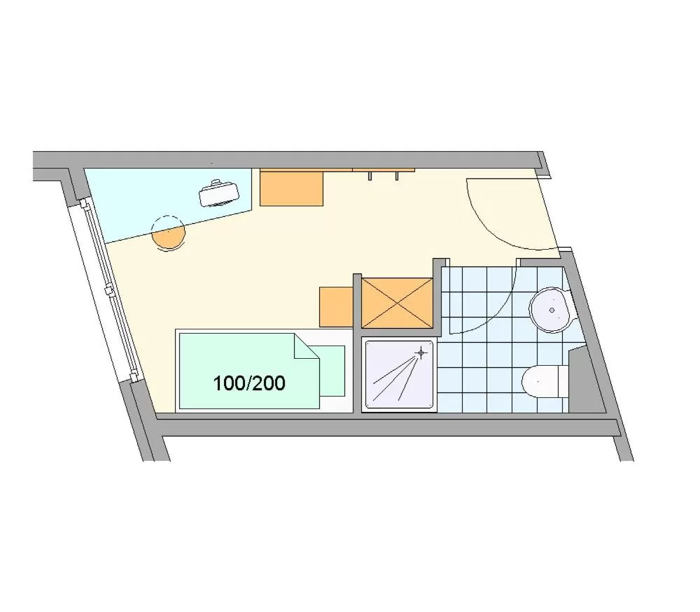 Floor plan in Businesshotel Valerian
