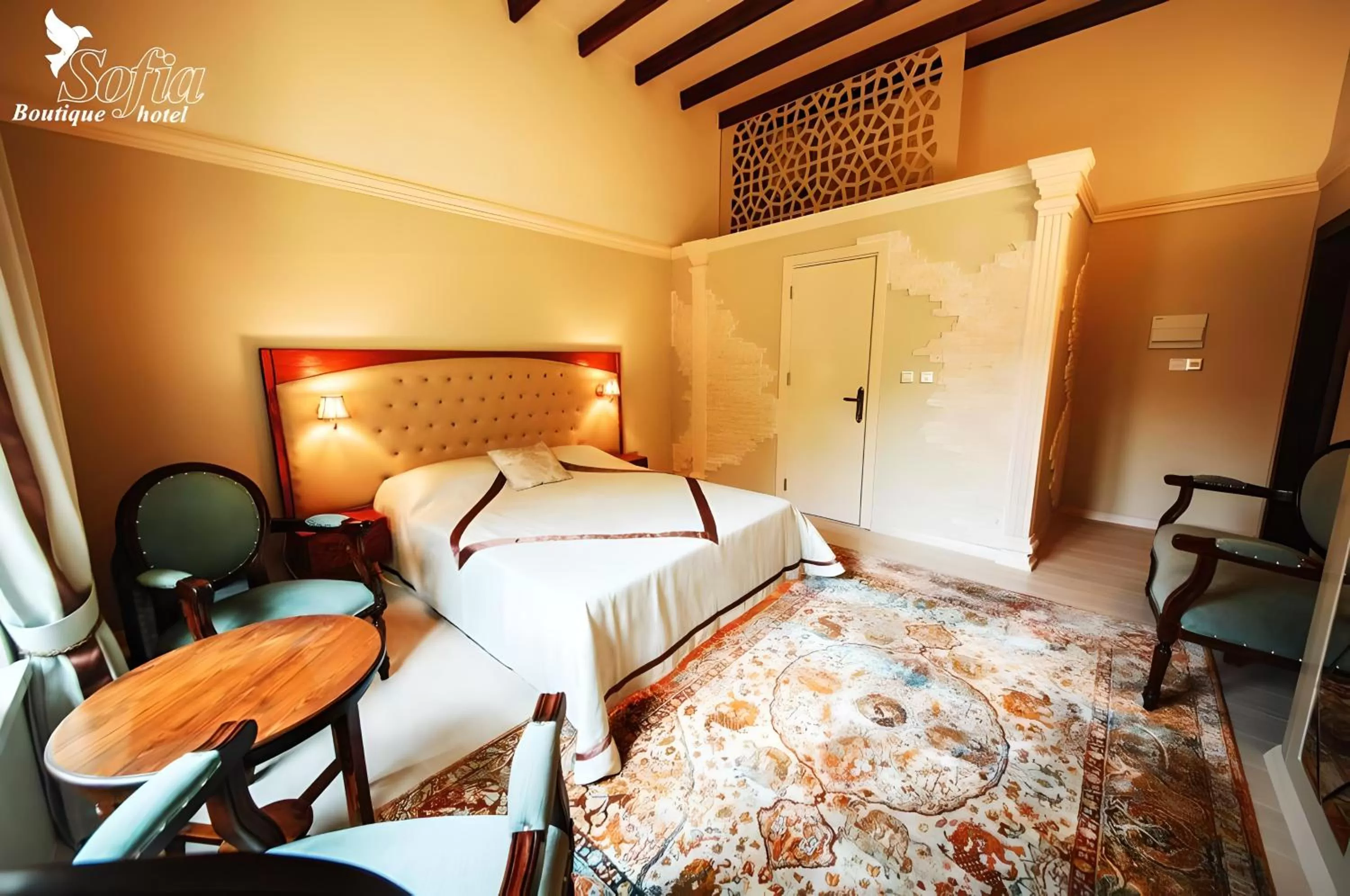 Bed in SOFIA BOUTIQUE HOTEL