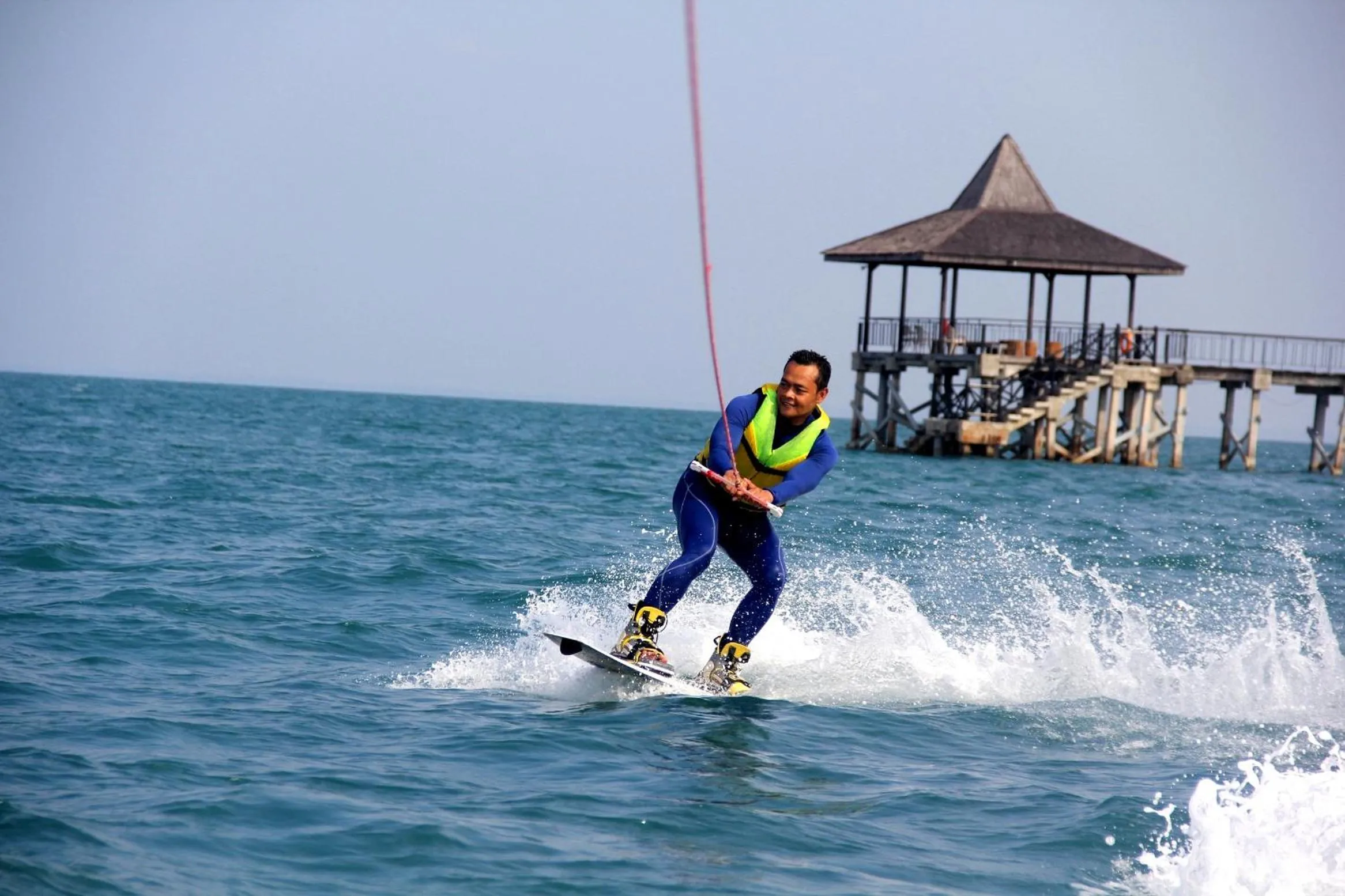 Skiing in Turi Beach Resort