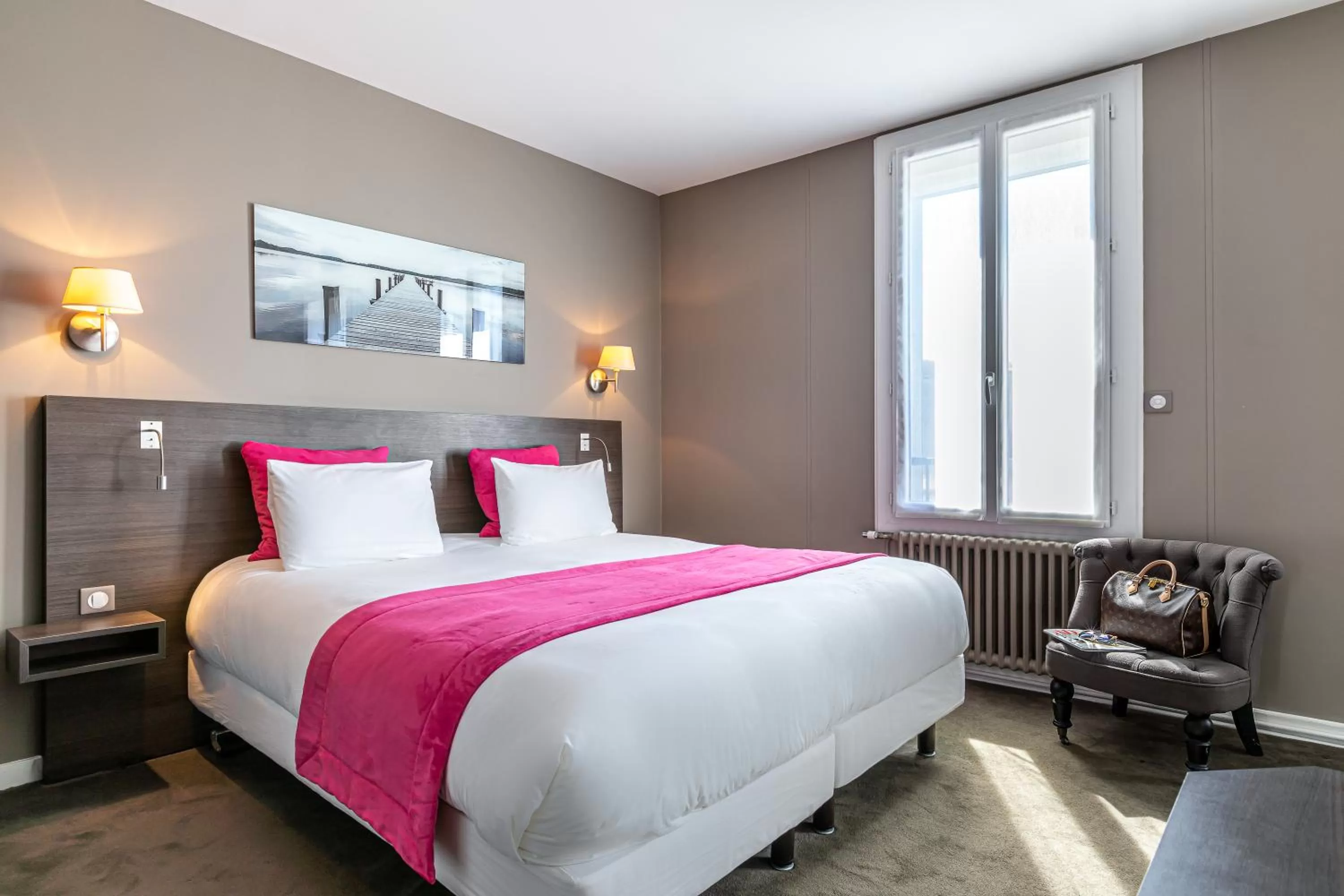 Bedroom, Bed in Hotel Des Dunes