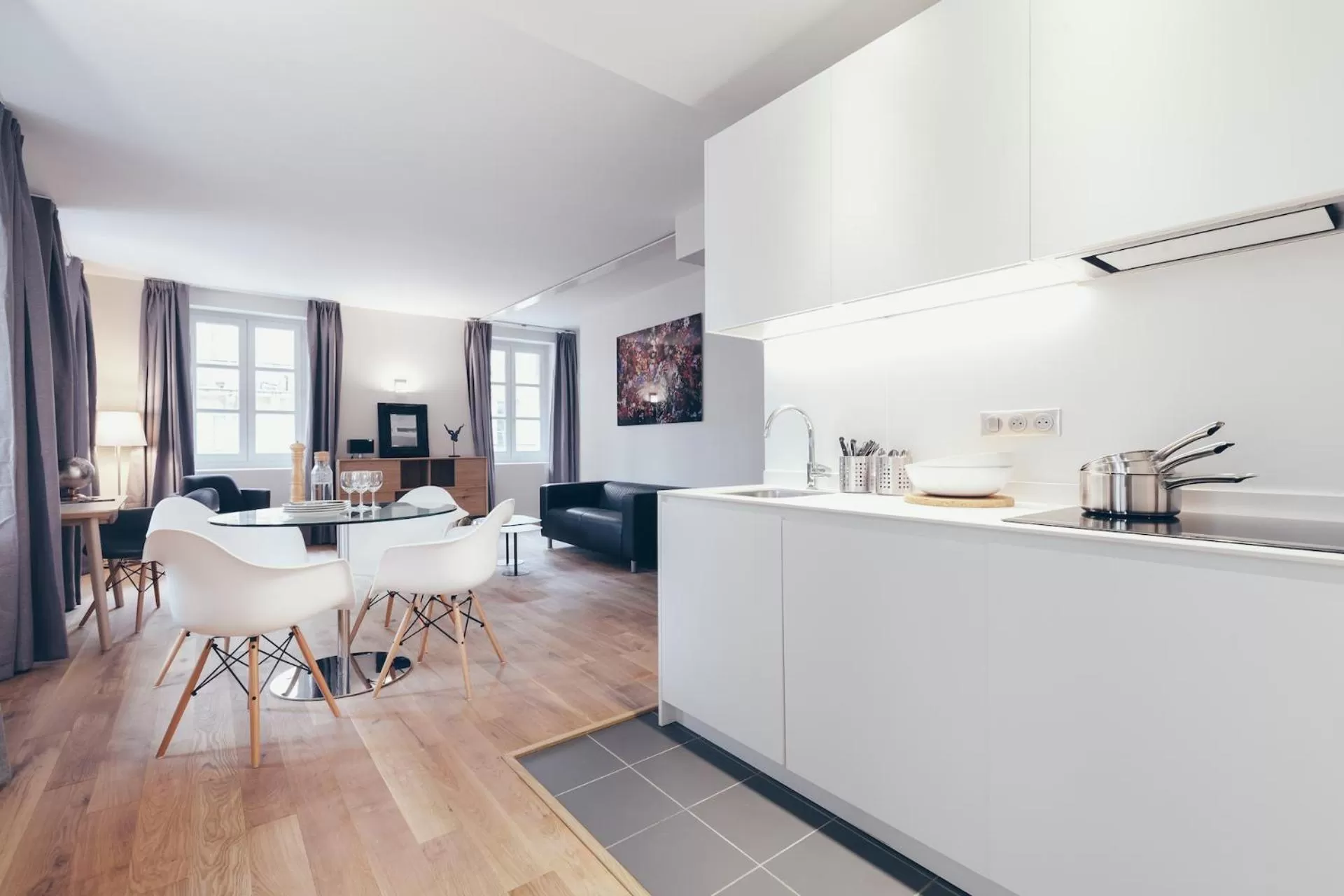 Kitchen or kitchenette in T3 luxe hyper centre