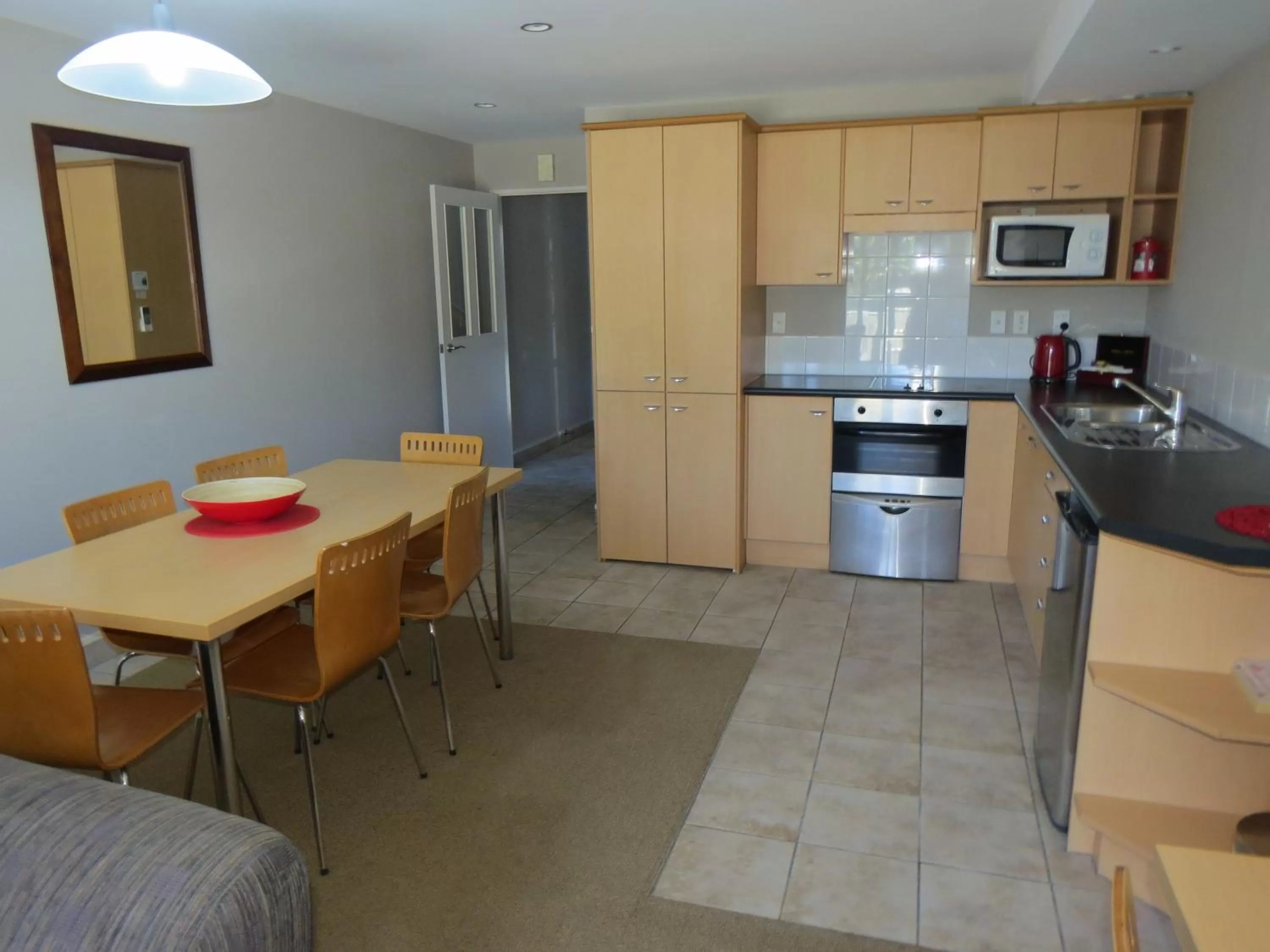 Kitchen or kitchenette in Voyager Apartments Taupo