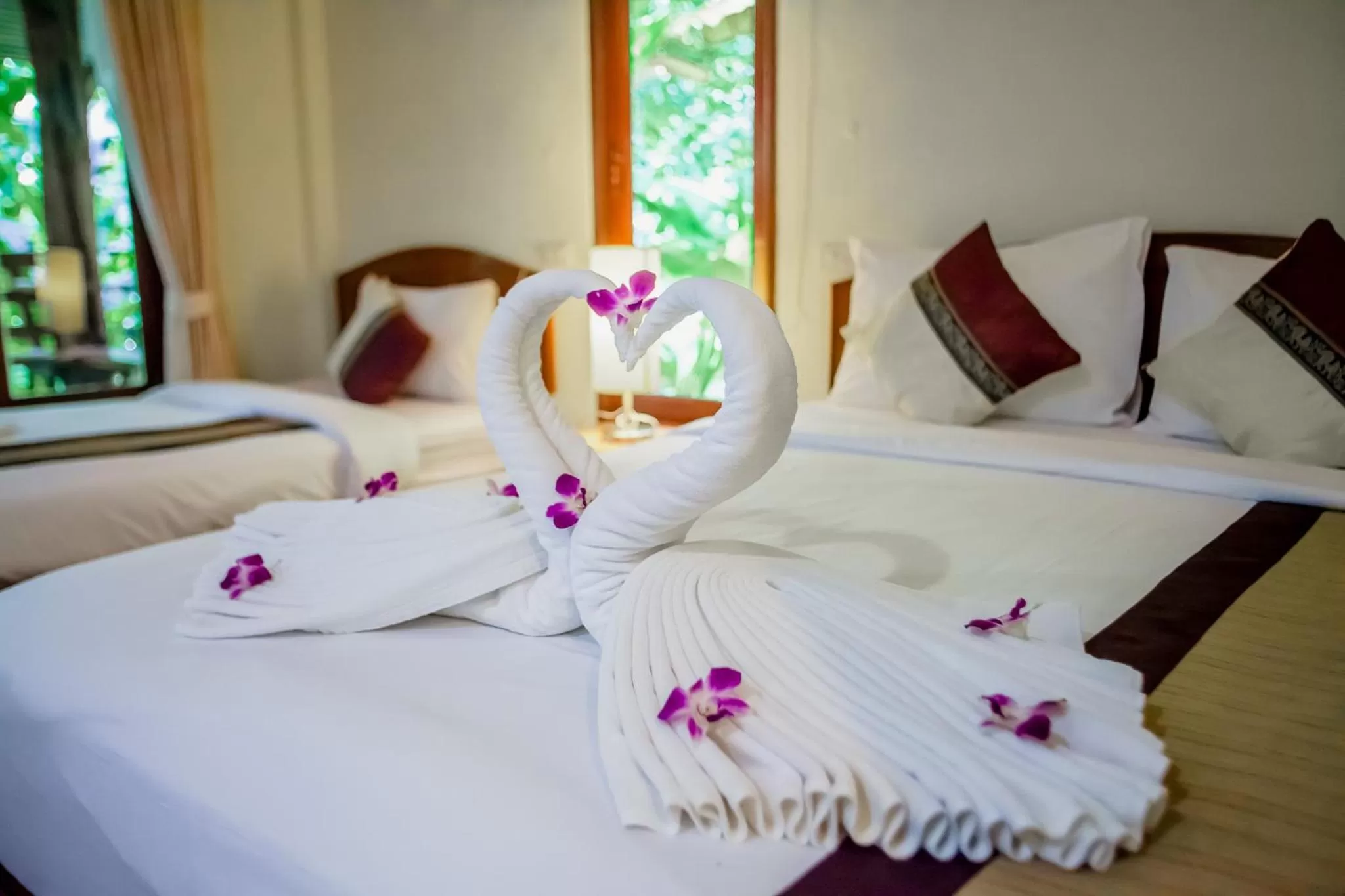 Bed in Aonang Cliff View Resort SHA Extra Plus