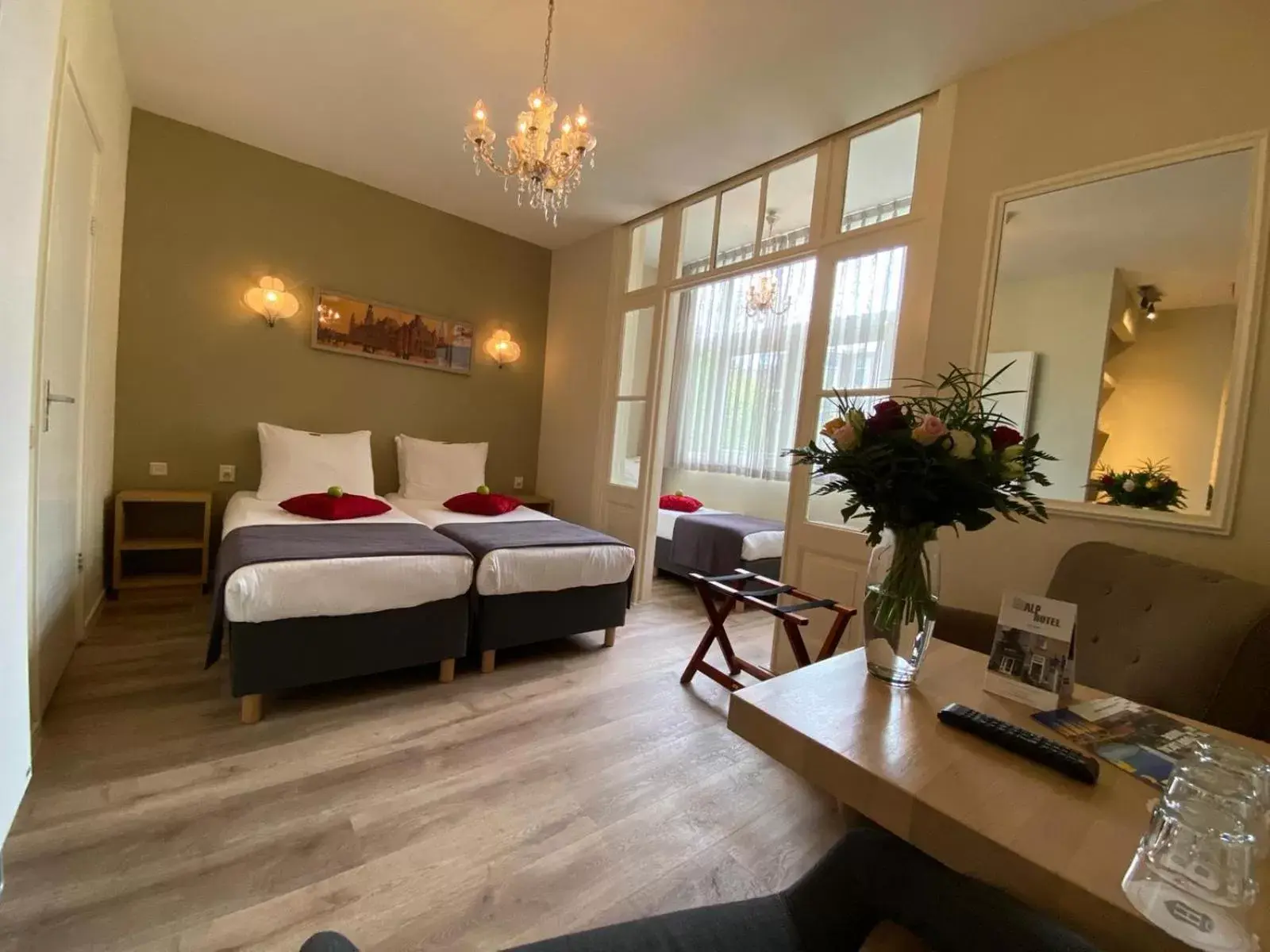 Triple Room with Garden View in Alp Hotel Triple Room with Garden View in Alp Hotel