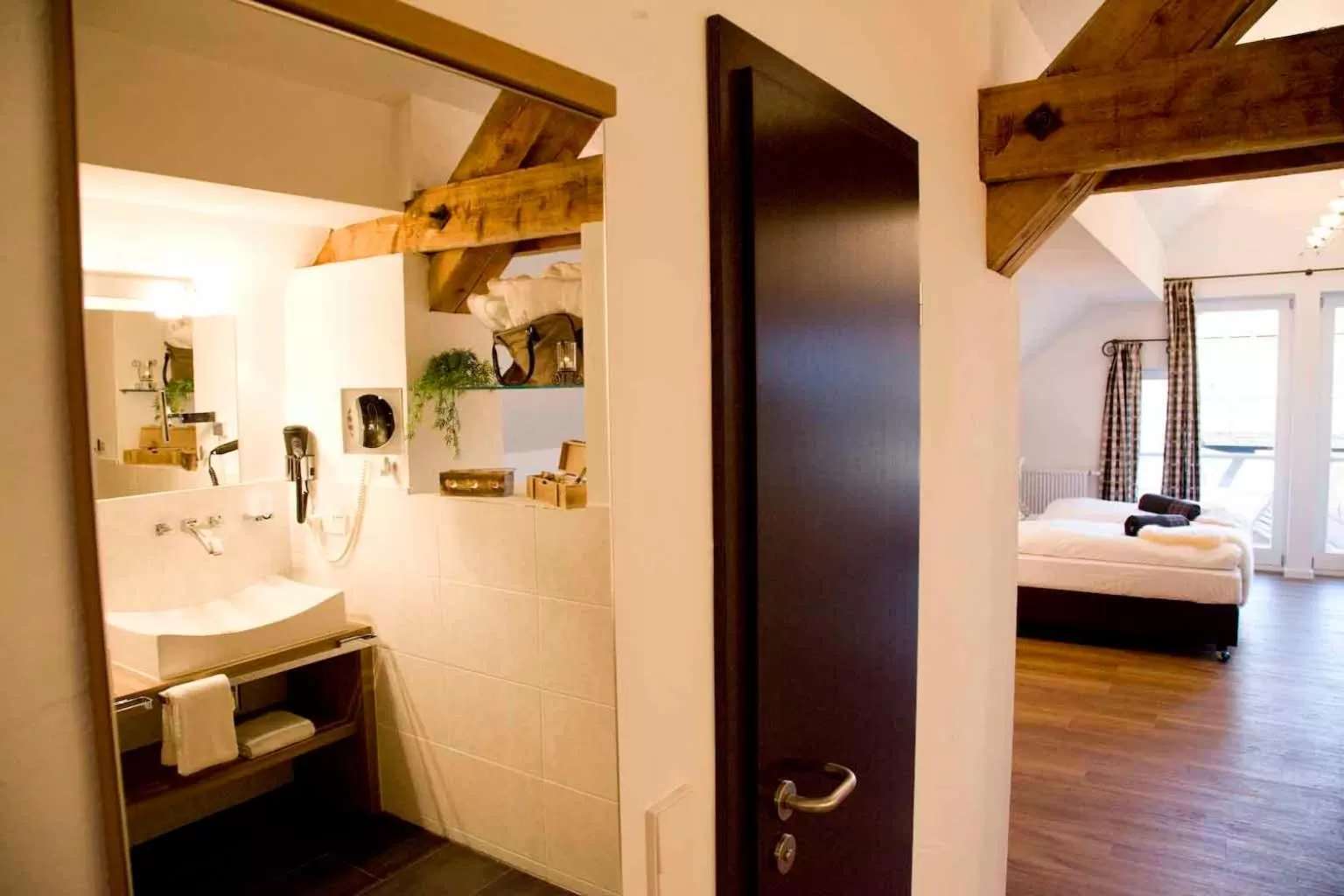 Bathroom in Alpin Lifestyle Hotel Löwen & Strauss