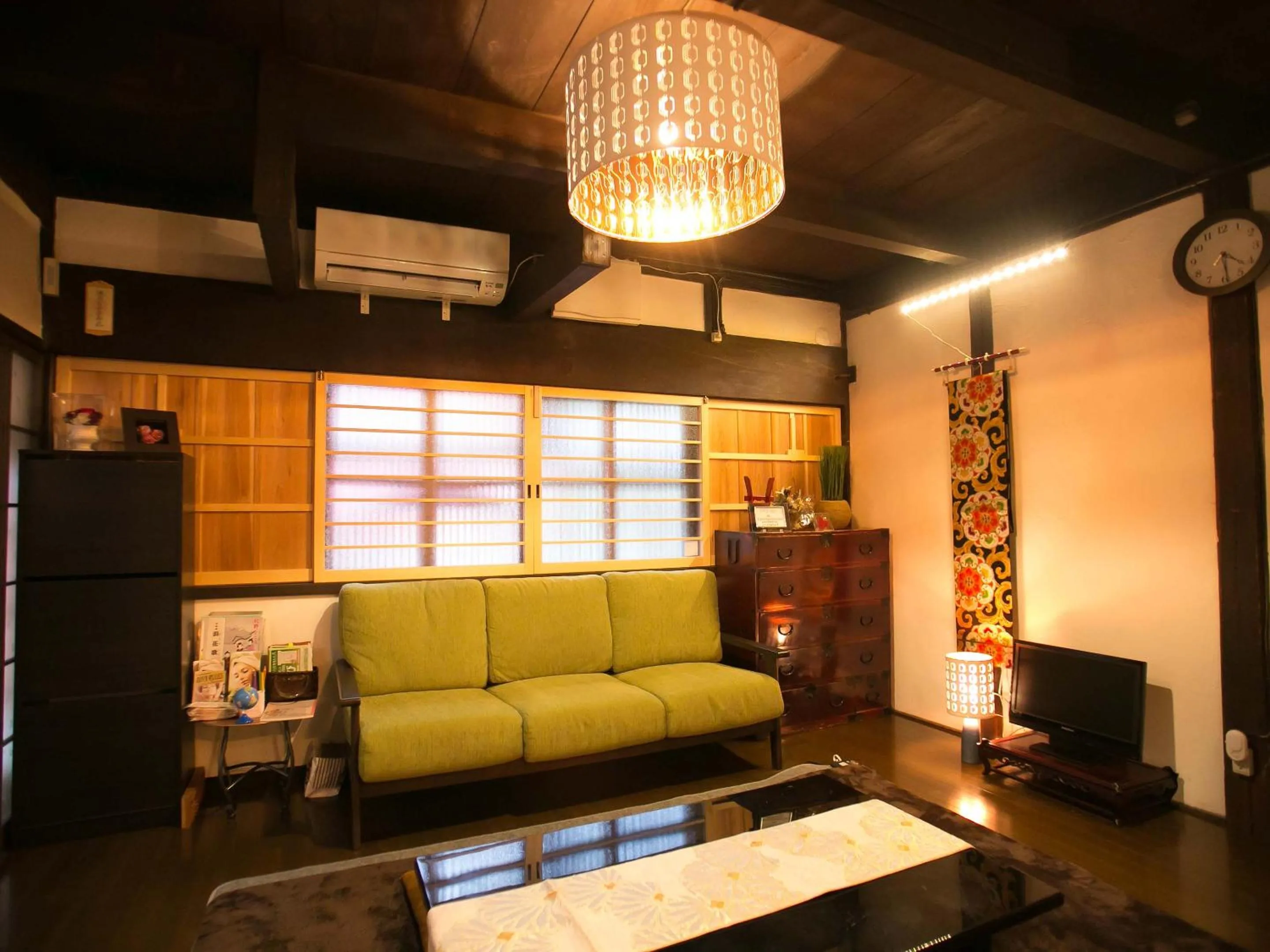 Living room in Guesthouse HANA Nishijin
