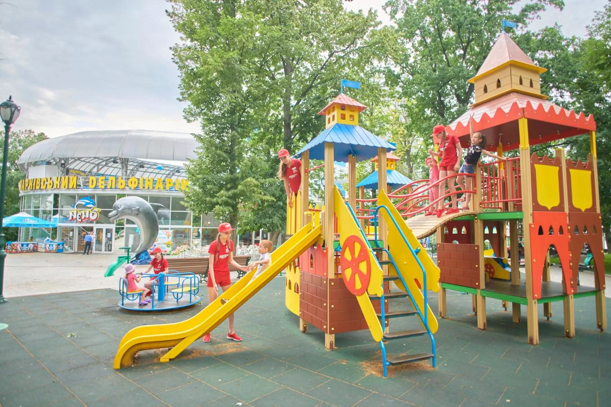 Children play ground, Children's Play Area in Hotel & Spa NEMO with dolphins