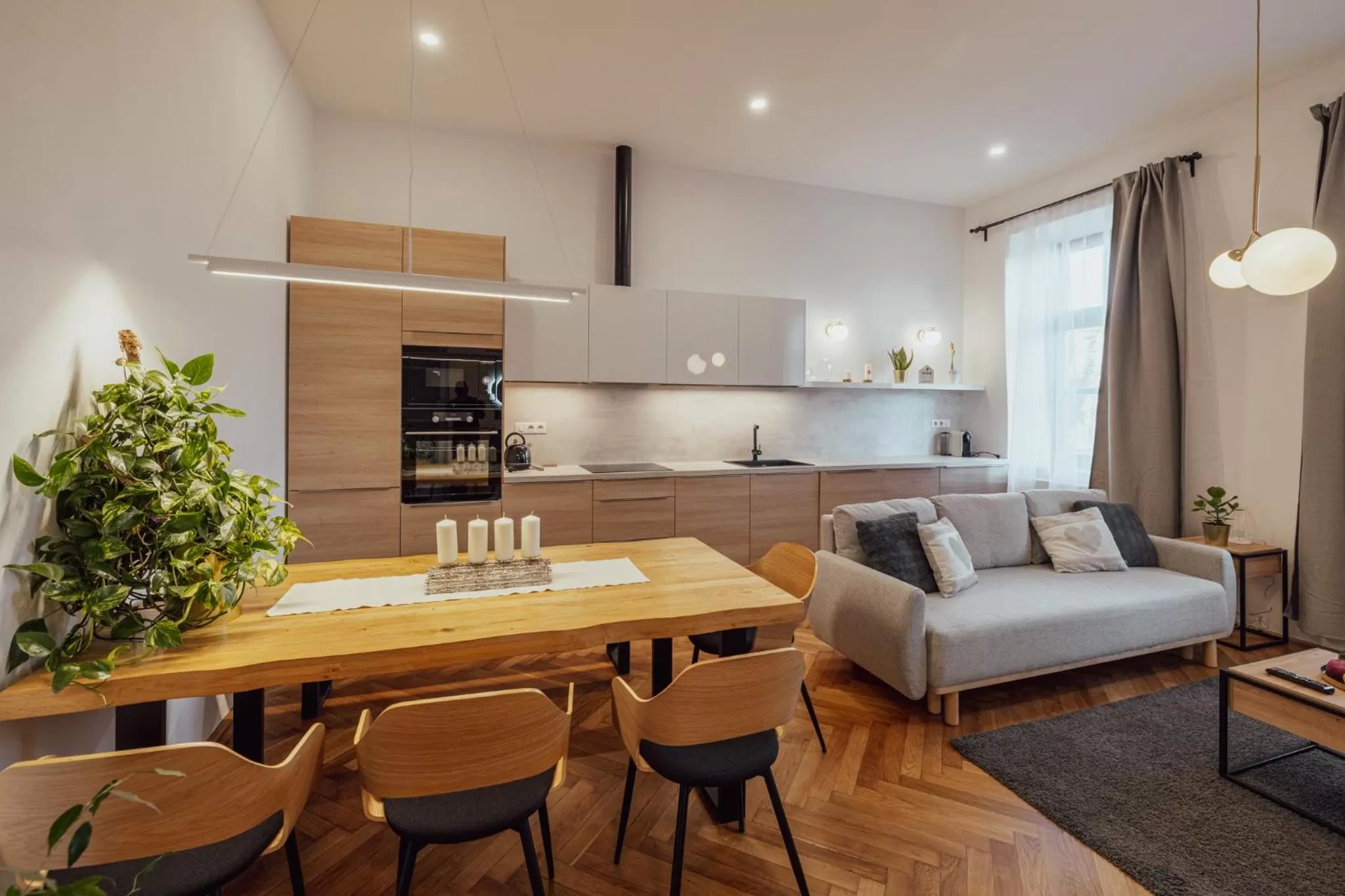 Kitchen or kitchenette in Apartmány Marienhof